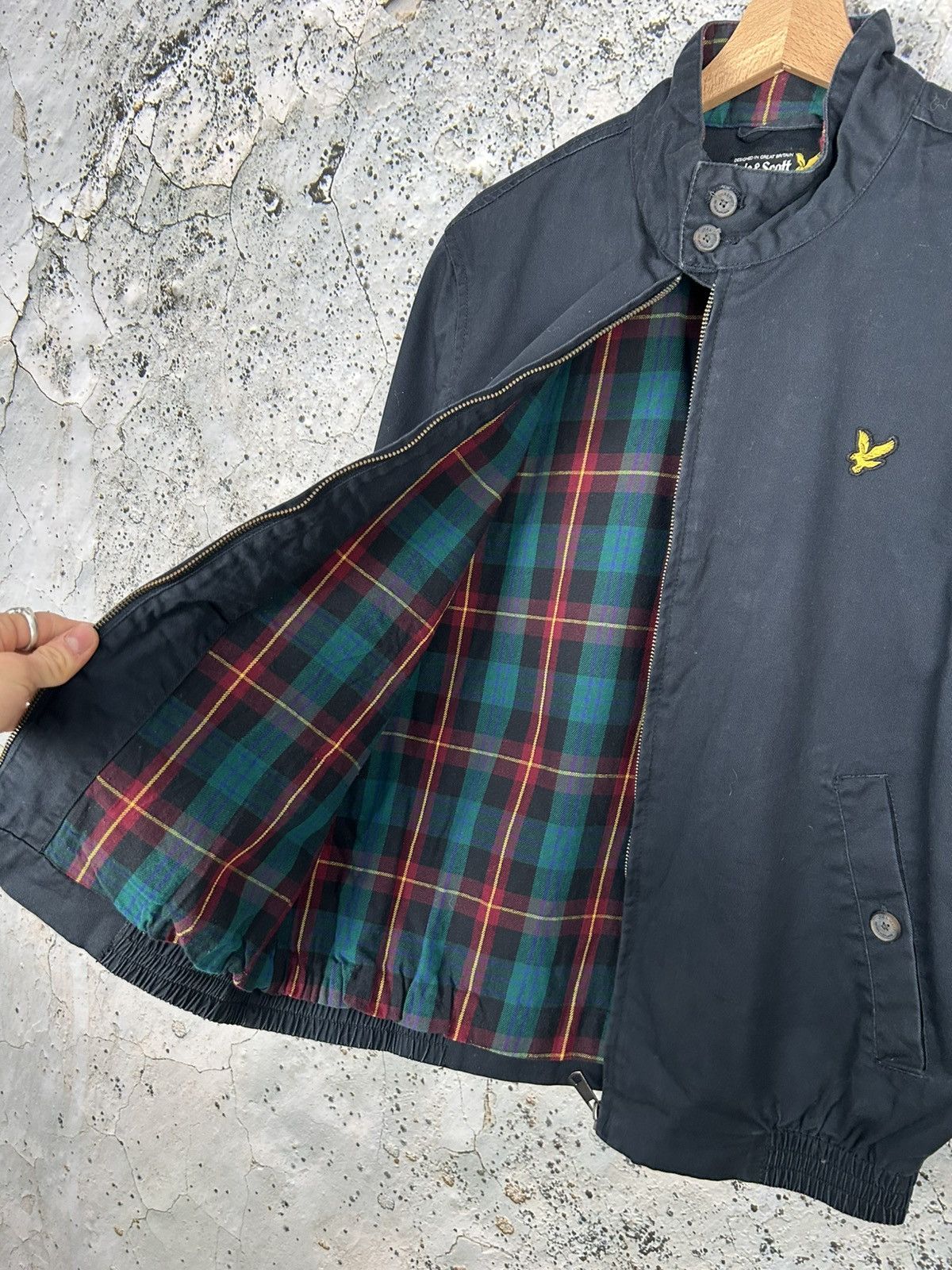 Lyle & Scott Vintage Lyle & Scott Bomber Jacket Streetwear Size US M / EU 48-50 / 2 - 4 Thumbnail