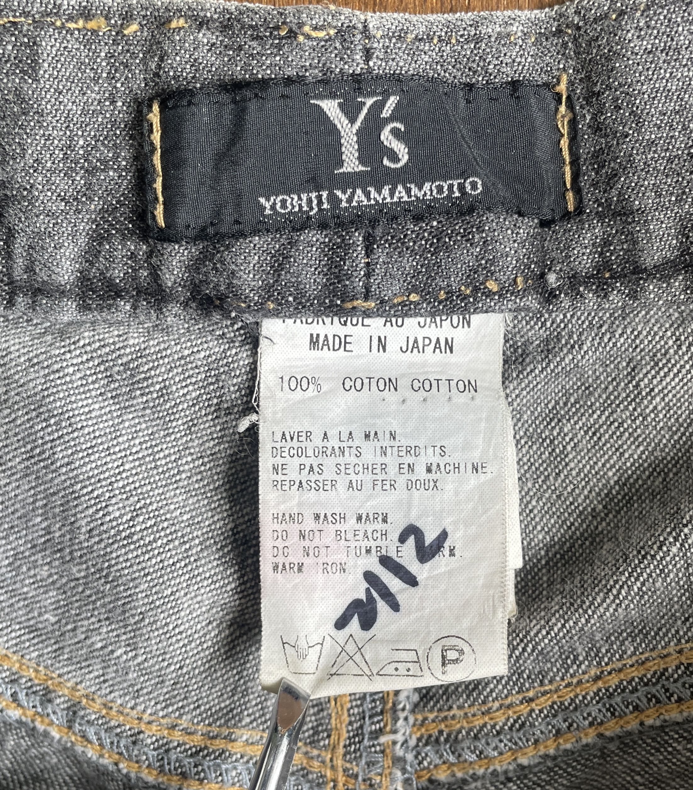 Yohji Yamamoto Y's Yohji Yamamoto Gray Denim Size US 30 / EU 46 - 5 Thumbnail