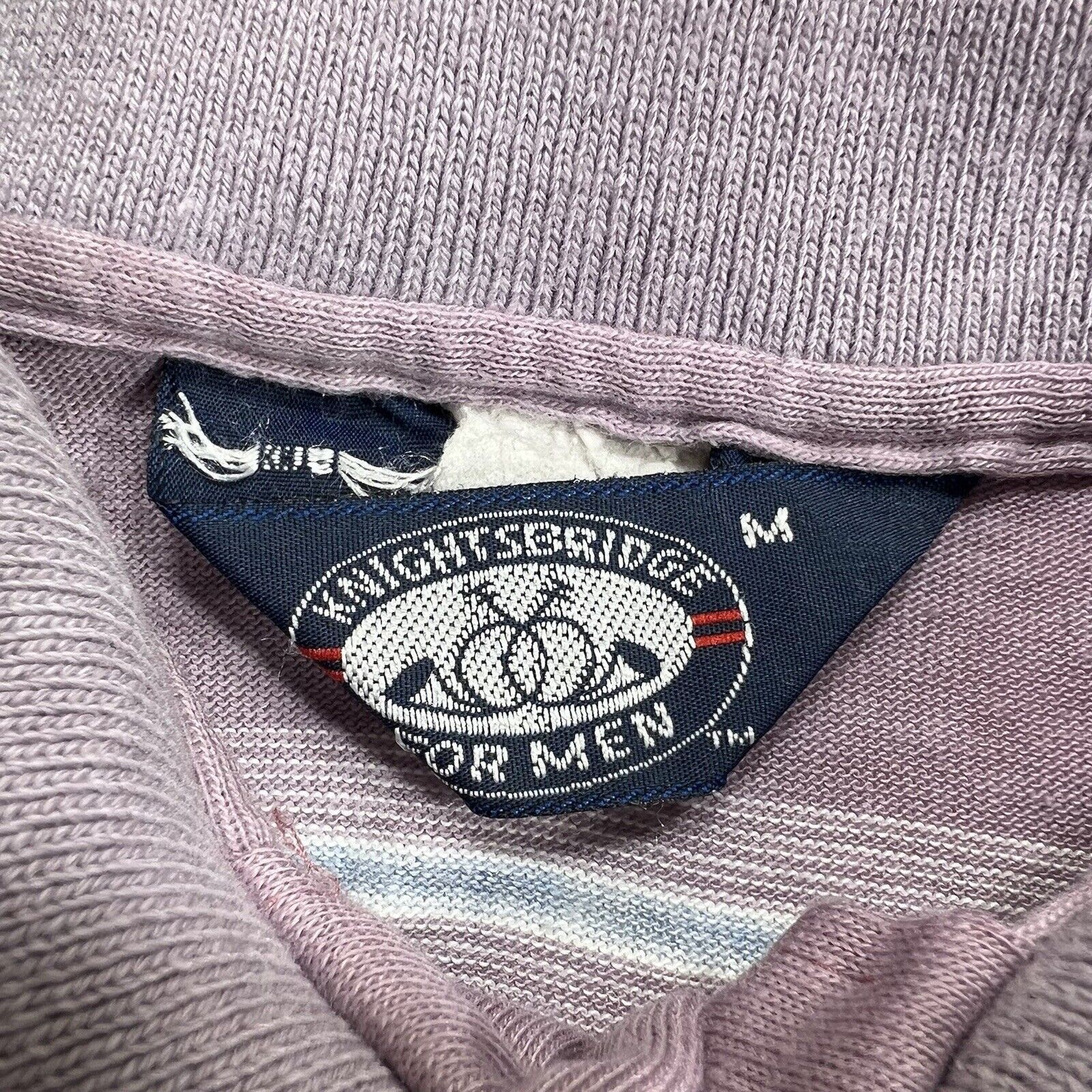 Knightsbridge Vintage Knightsbridge Medium Purple Striped Polo USA Size US M / EU 48-50 / 2 - 3 Thumbnail