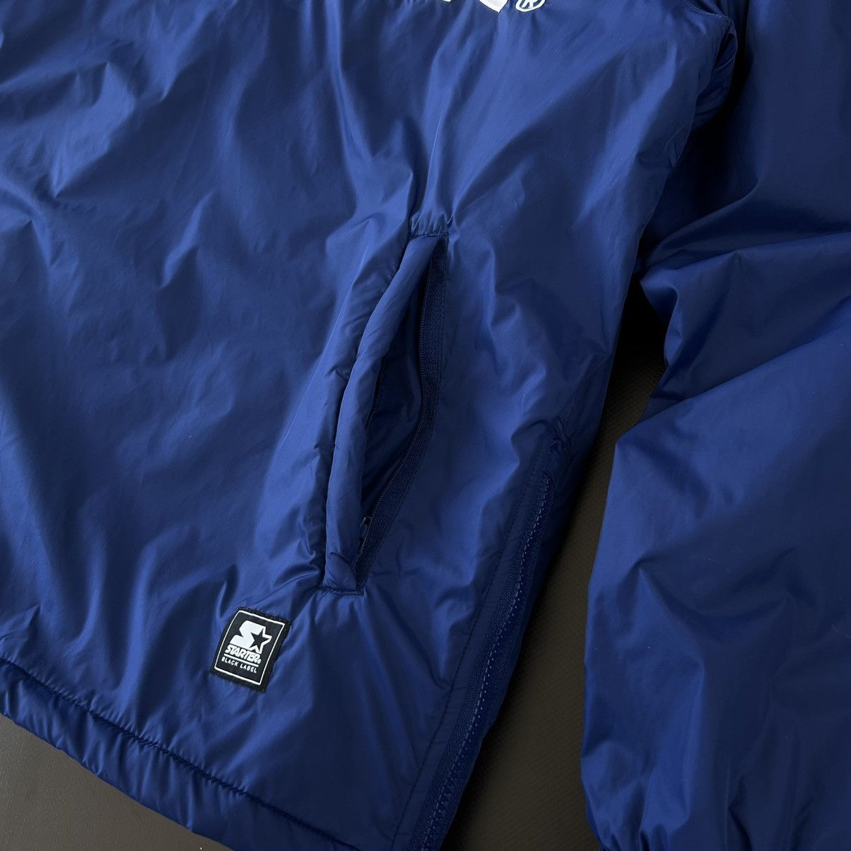NBA × Starter × Vintage STARTER BLACK LABEL Men's Logo Half Zip Jacket Wind Jacket Size US L / EU 52-54 / 3 - 12 Thumbnail