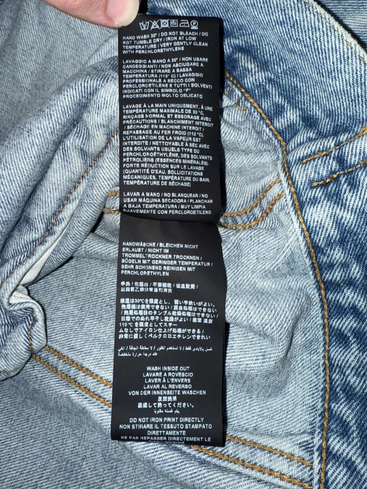Palm Angels Palm Angels Sacred Heart Denim Jacket Size US S / EU 44-46 / 1 - 8 Thumbnail