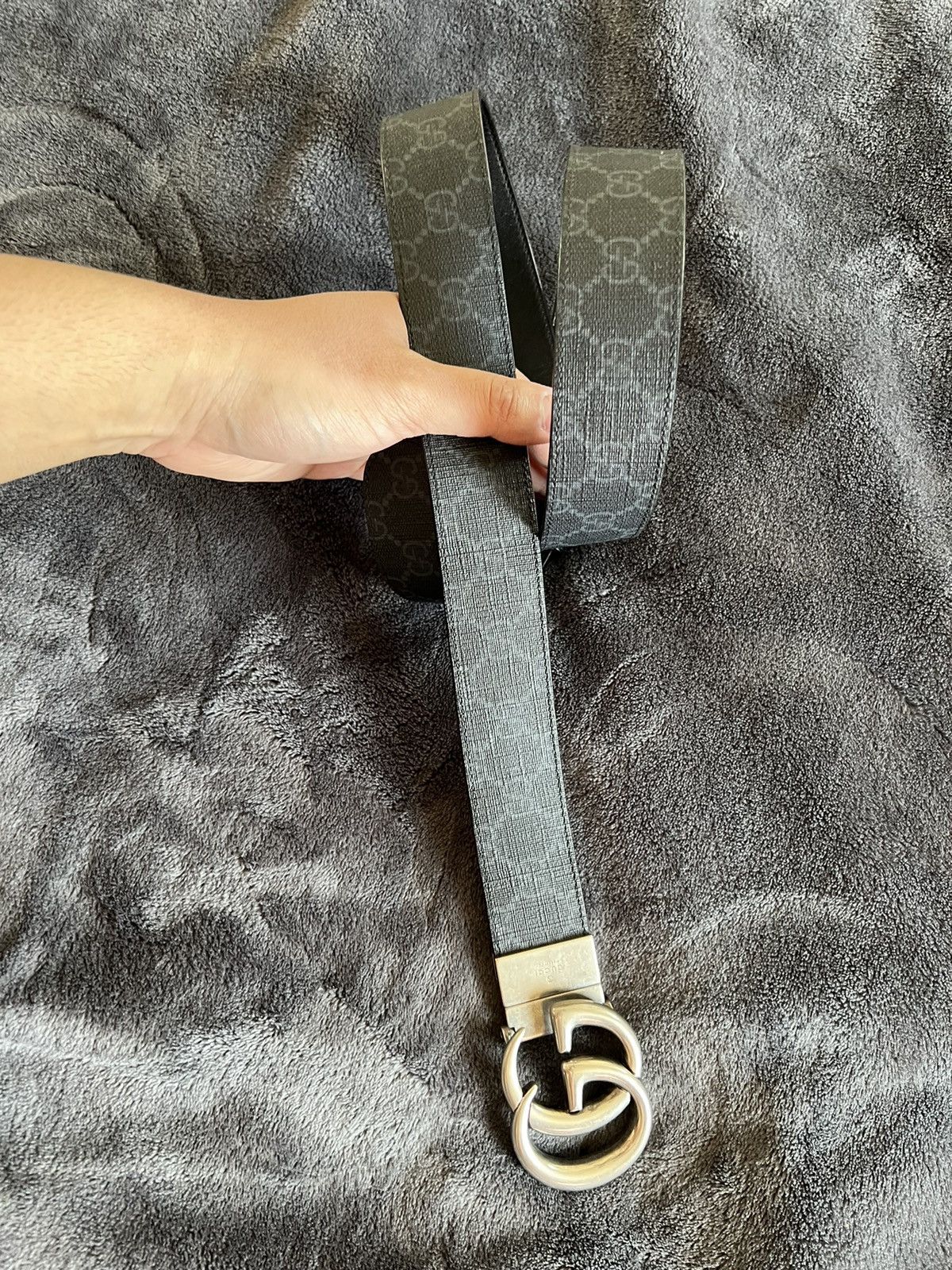 Gucci GUCCI GG MARMONT REVERSIBLE BELT Size 40 - 6 Thumbnail