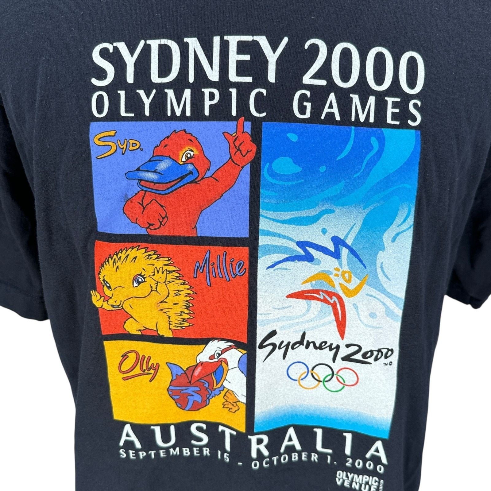 Other Vintage Bonds Sydney 2000 Olympics T-Shirt Mens Large Blue Size US L / EU 52-54 / 3 - 2 Thumbnail