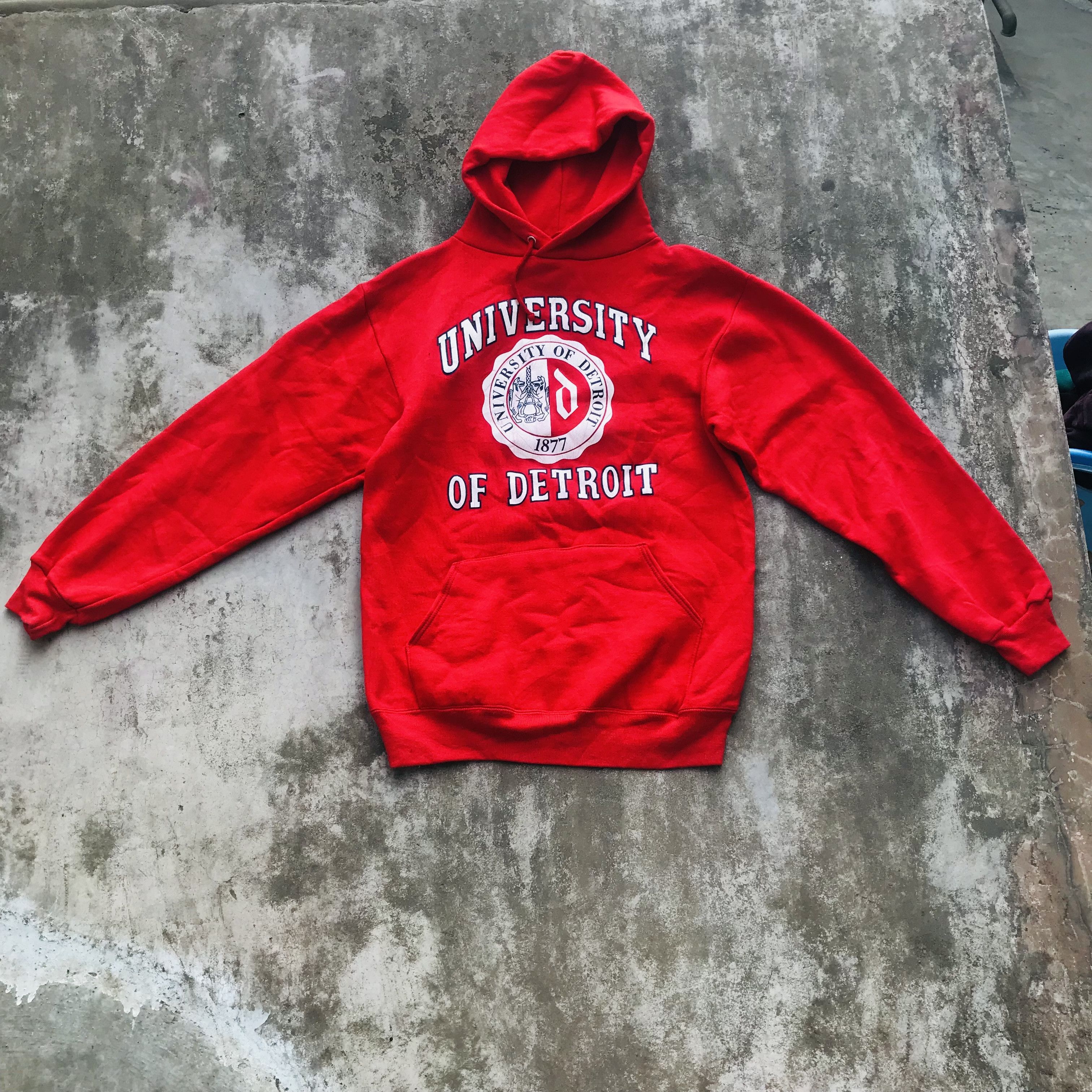 Vintage Vintage Detroit Varsity Hoodie Size US M / EU 48-50 / 2 - 1 Thumbnail