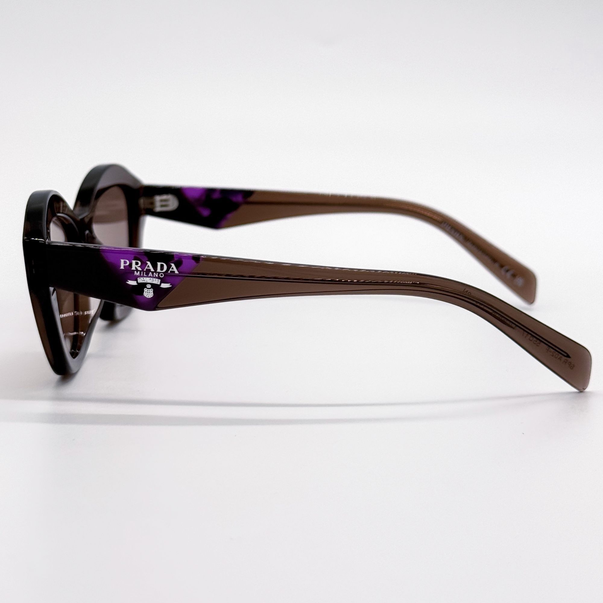 Prada NEW PRADA SUNGLASSES PRA02SF 17O60B BROWN WOMEN Size ONE SIZE - 5 Thumbnail