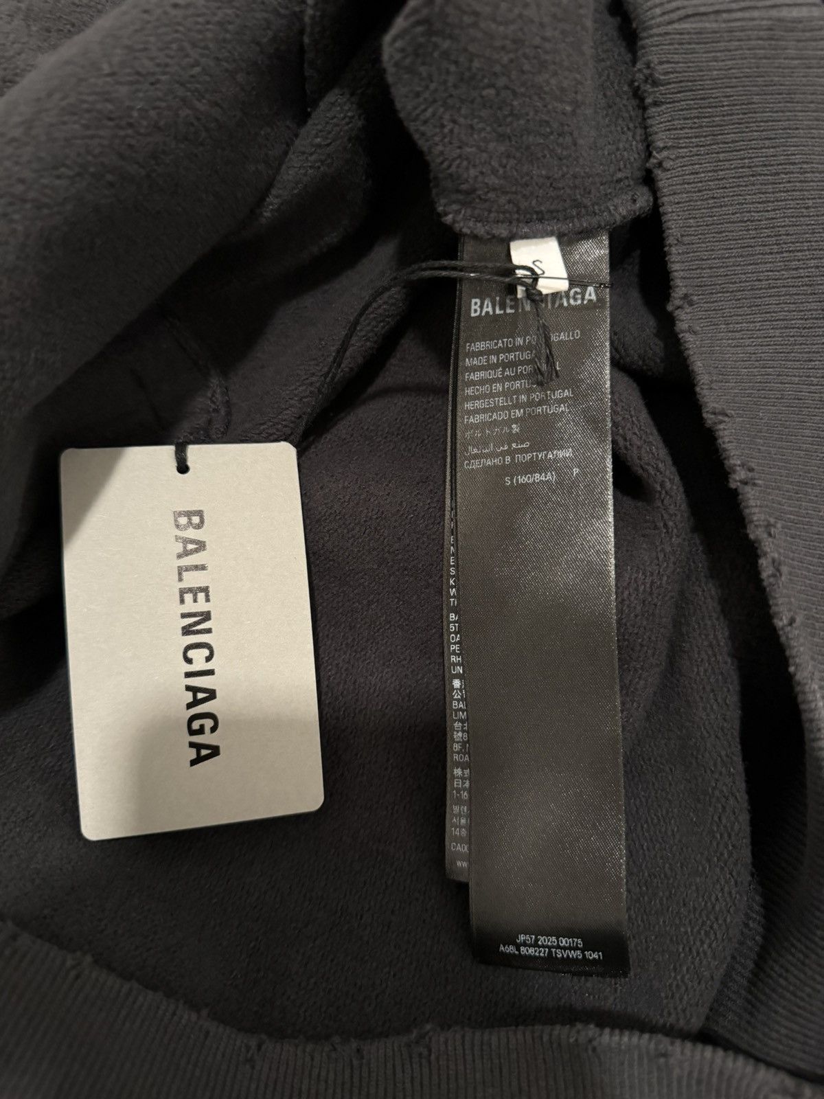 Balenciaga Balenciaga Blackletter Script Pulled Zip-Up Hoodie Large Size US S / EU 44-46 / 1 - 7 Thumbnail