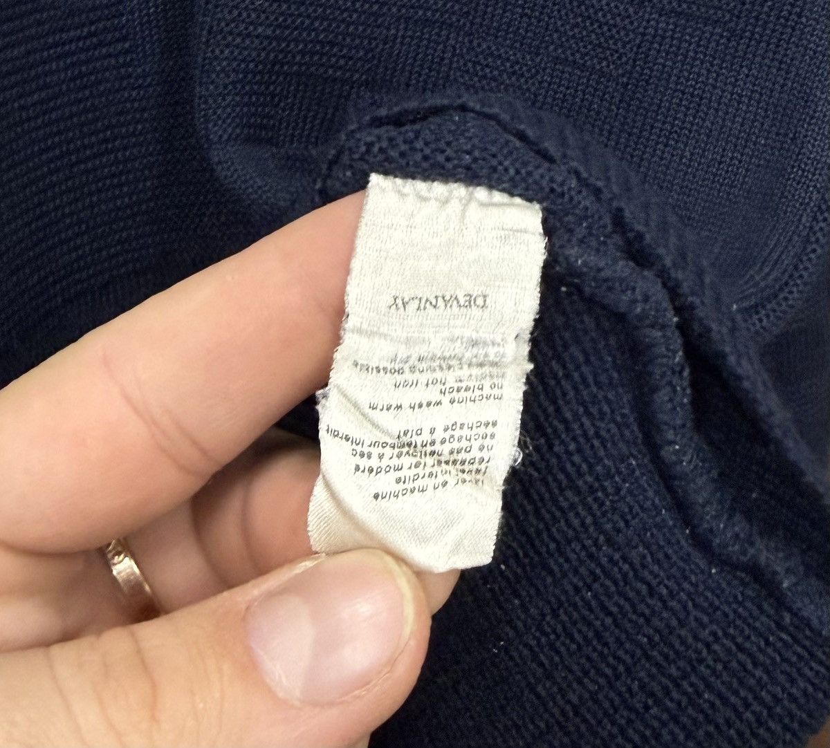 Lacoste Vintage Lacoste Navy Blue Knit Sweater Mens Size L Size US L / EU 52-54 / 3 - 8 Thumbnail