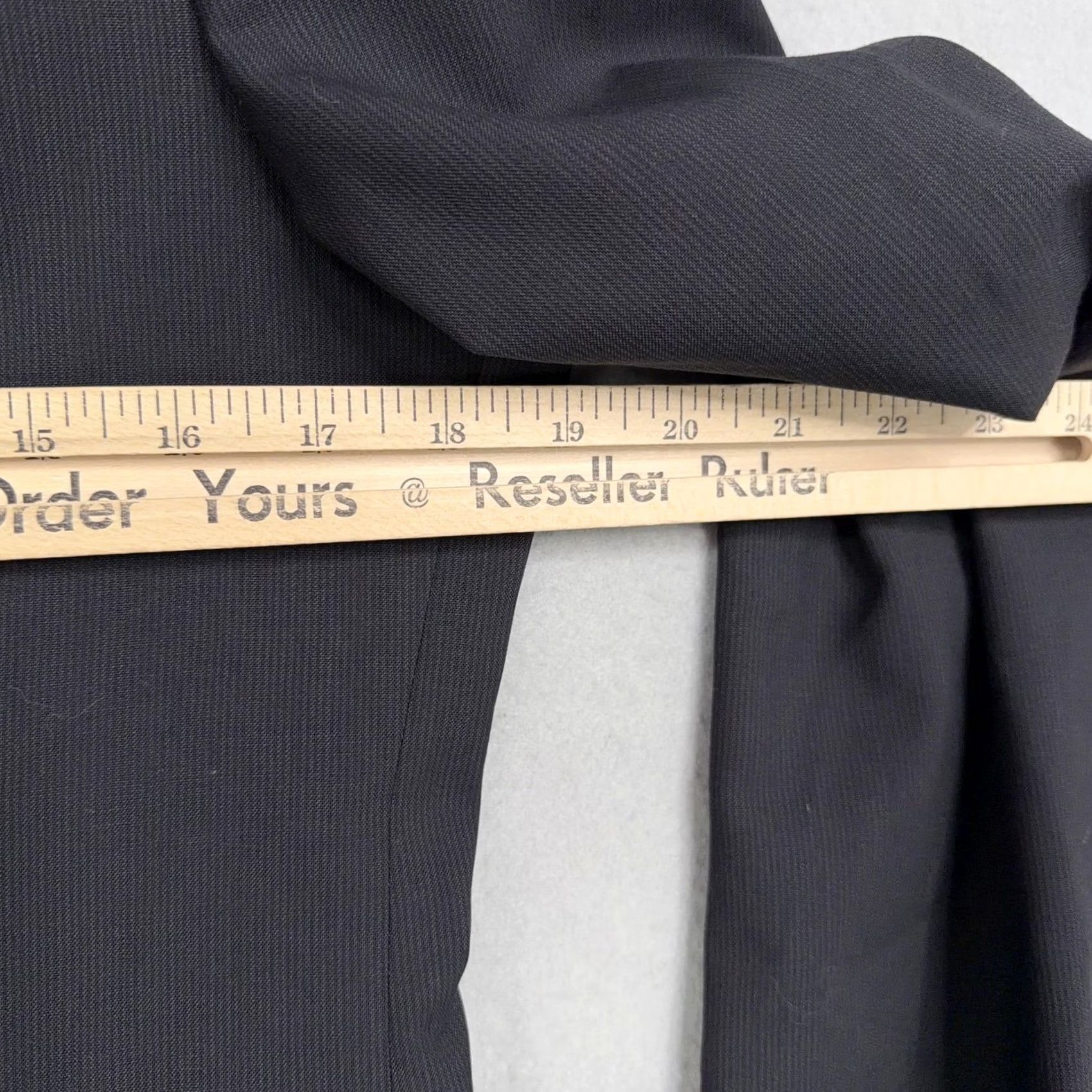 Zanella Zanella Pant Suit Womens 6 Black Wool Two Button Blazer Pants Italy Career Suit Set Women Size 28" / US 6 / IT 42 - 4 Thumbnail
