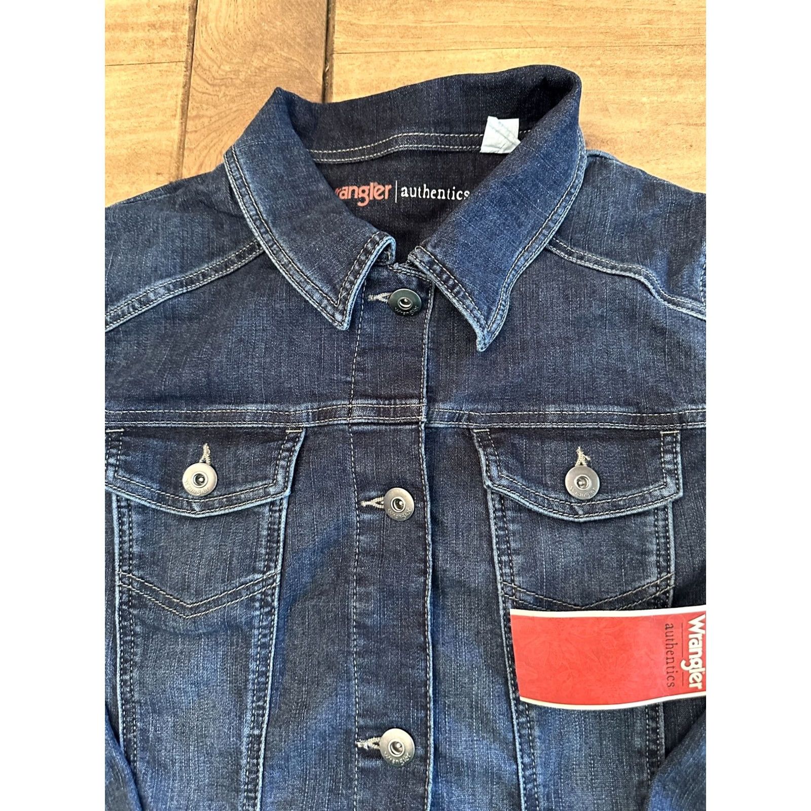 Wrangler VINTAGE? Wrangler Authentics Women's Jacket Denim Stretch Large Blue L - Women - Wrangler - Jacket - Denim - Stretch - Large - Blue - Women Size L / US 10 / IT 46 - 2 Thumbnail