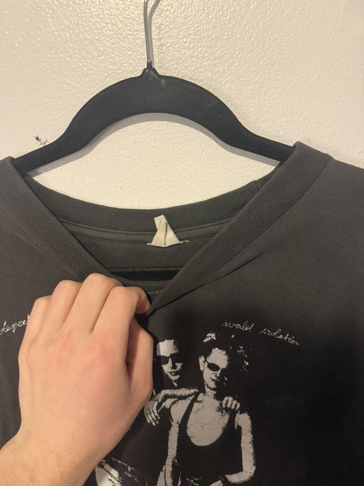 Band Tees *RARE* Depeche Mode World Violation Tour tee 1990 Size US M / EU 48-50 / 2 - 4 Thumbnail