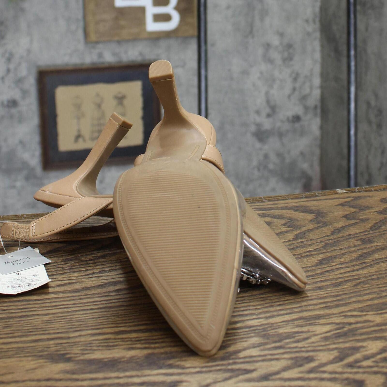 Designer A New Day Misty Slingback Heels 88870828 Clear Brown 9.5M Size US 9.5 / IT 39.5 - 6 Thumbnail