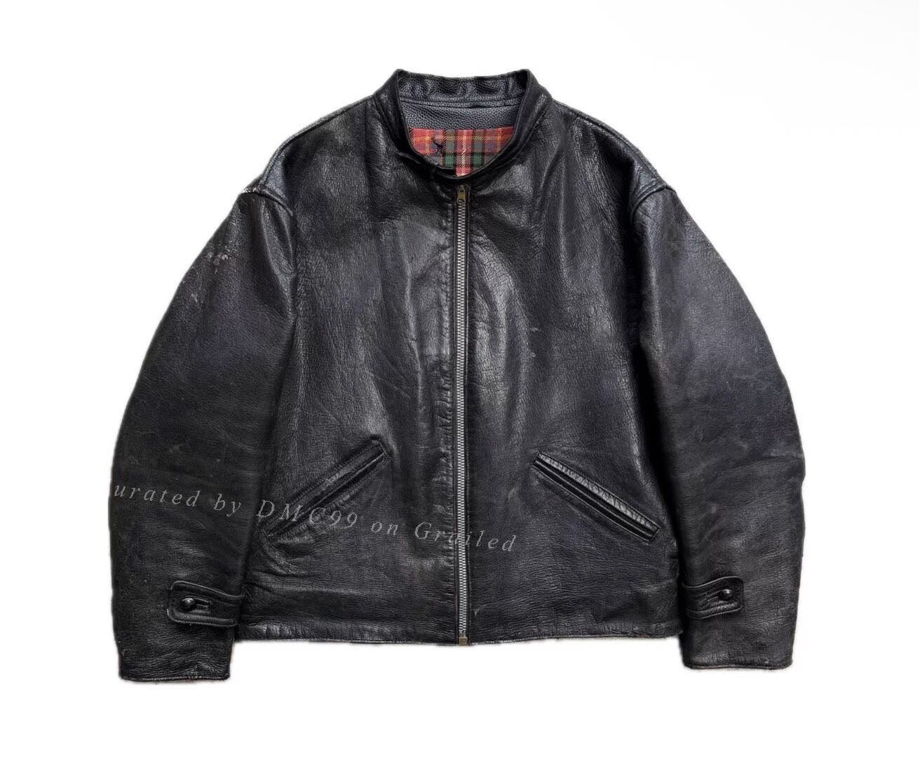 Schott × Vintage Vintage 90s Schott At101 single riders leather