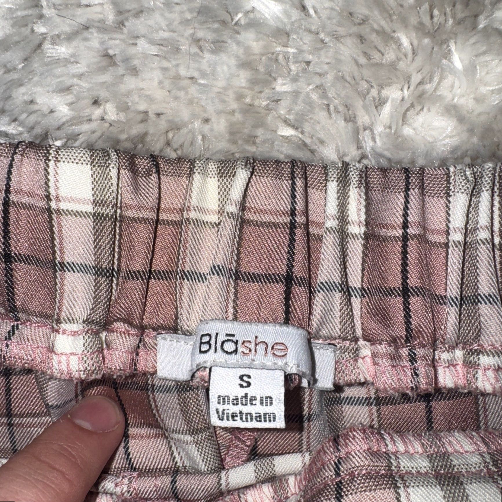 Pinko VINTAGE Blāshe Women’s Plaid Mini Skirt Pink Small Size 28" / US 6 / IT 42 - 3 Thumbnail