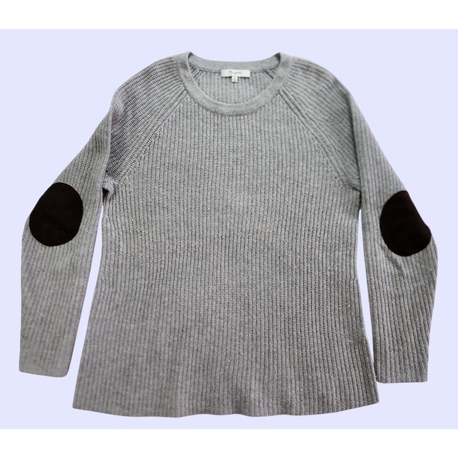 Madewell Madewell Stadium Sweater 100% Merino Wool Leather Size M Size M / US 6-8 / IT 42-44 - 3 Thumbnail