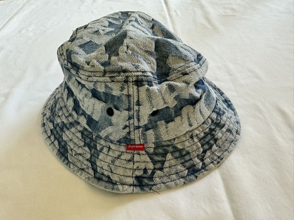 Supreme Supreme Fat Tip Jacquard Denim Crusher S/M | Grailed