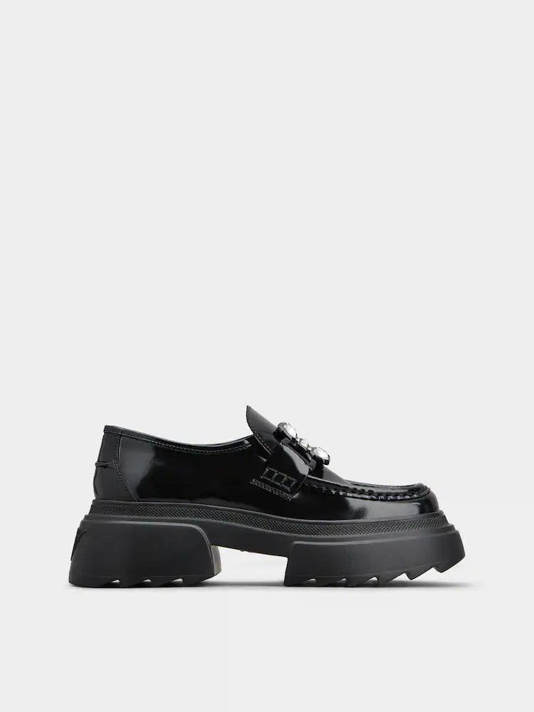 Roger Vivier o1s22i1n0824 Wallaviv Patent Leather Loafers in Black Size US 10 / IT 40 - 1 Thumbnail