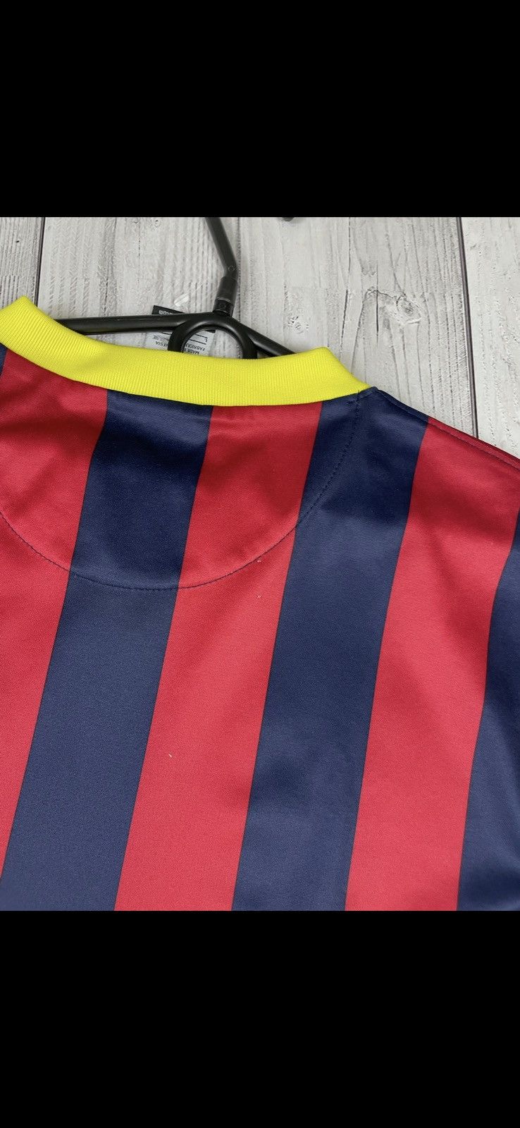 Nike Vintage nike Barcelona soccer jersey size L striped Size US L / EU 52-54 / 3 - 6 Thumbnail