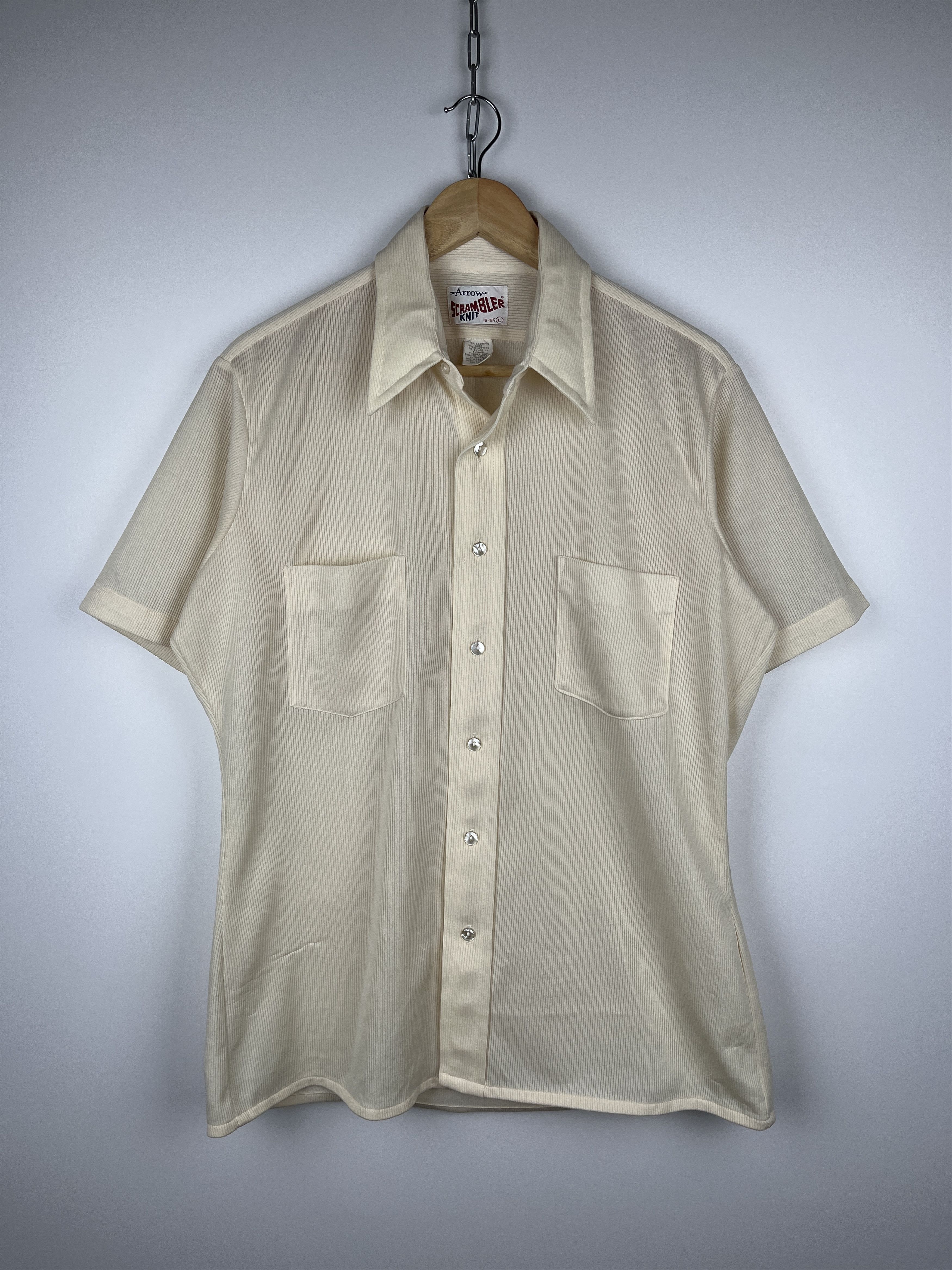Arrow 70's Arrow Scrambler Knit Vintage Short Sleeve Shirt Disco Size US L / EU 52-54 / 3 - 2 Thumbnail