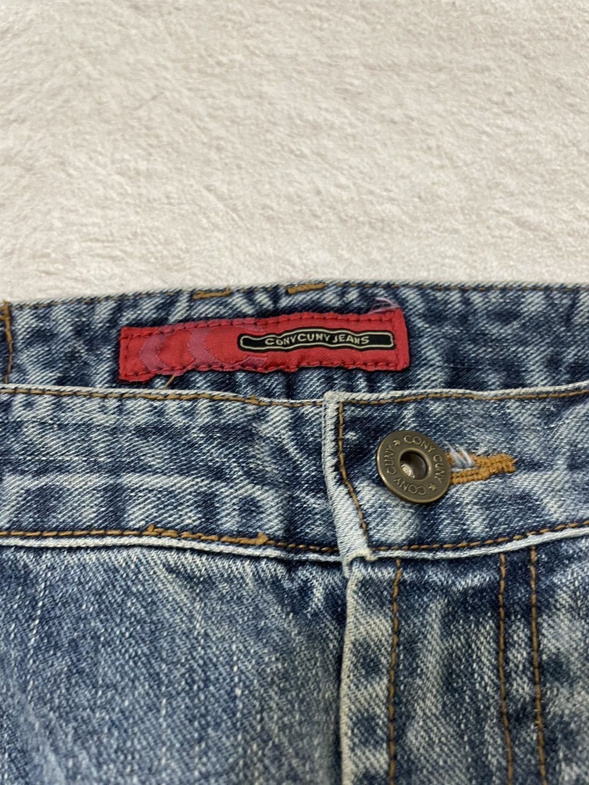 Hysteric Glamour 00s Conycuny Y2K Graphic Printed Denim Wide Leg Archive Size US 33 - 6 Thumbnail