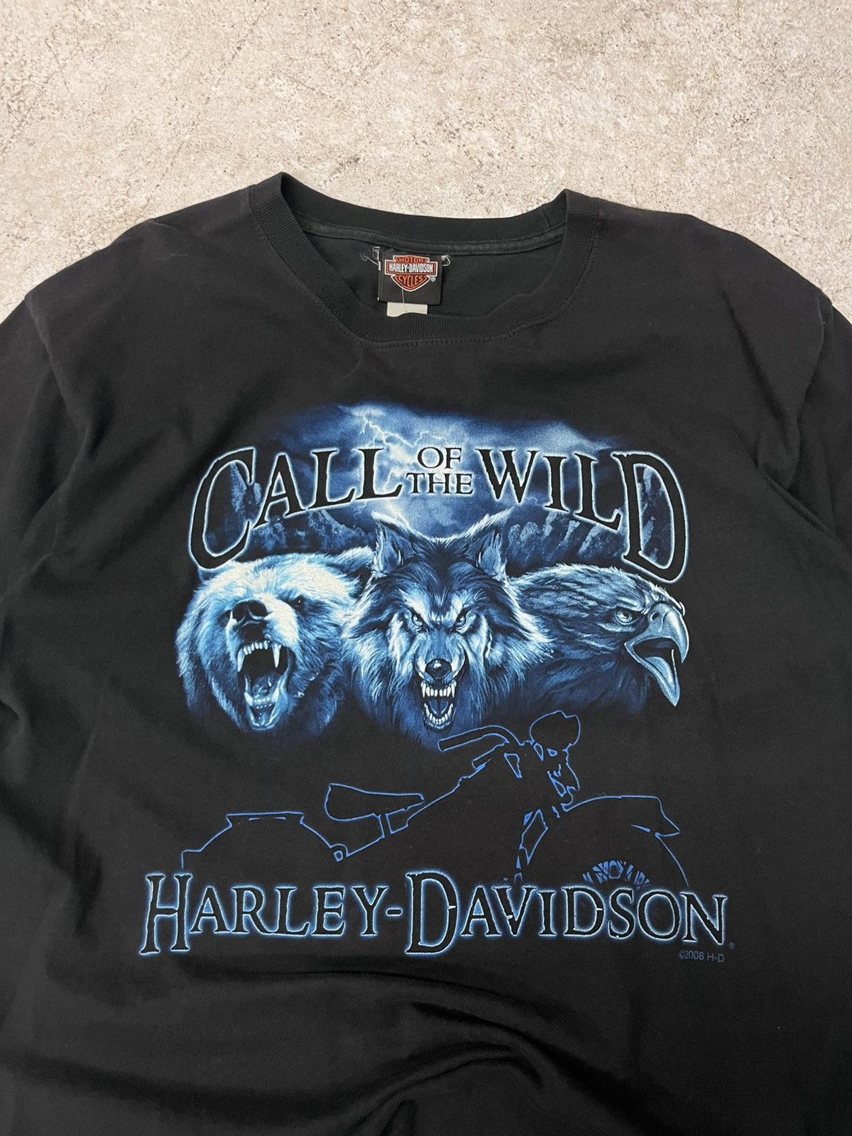 Harley Davidson Vintage black harley davidson call of the wild tee Size US XL / EU 56 / 4 - 1 Thumbnail