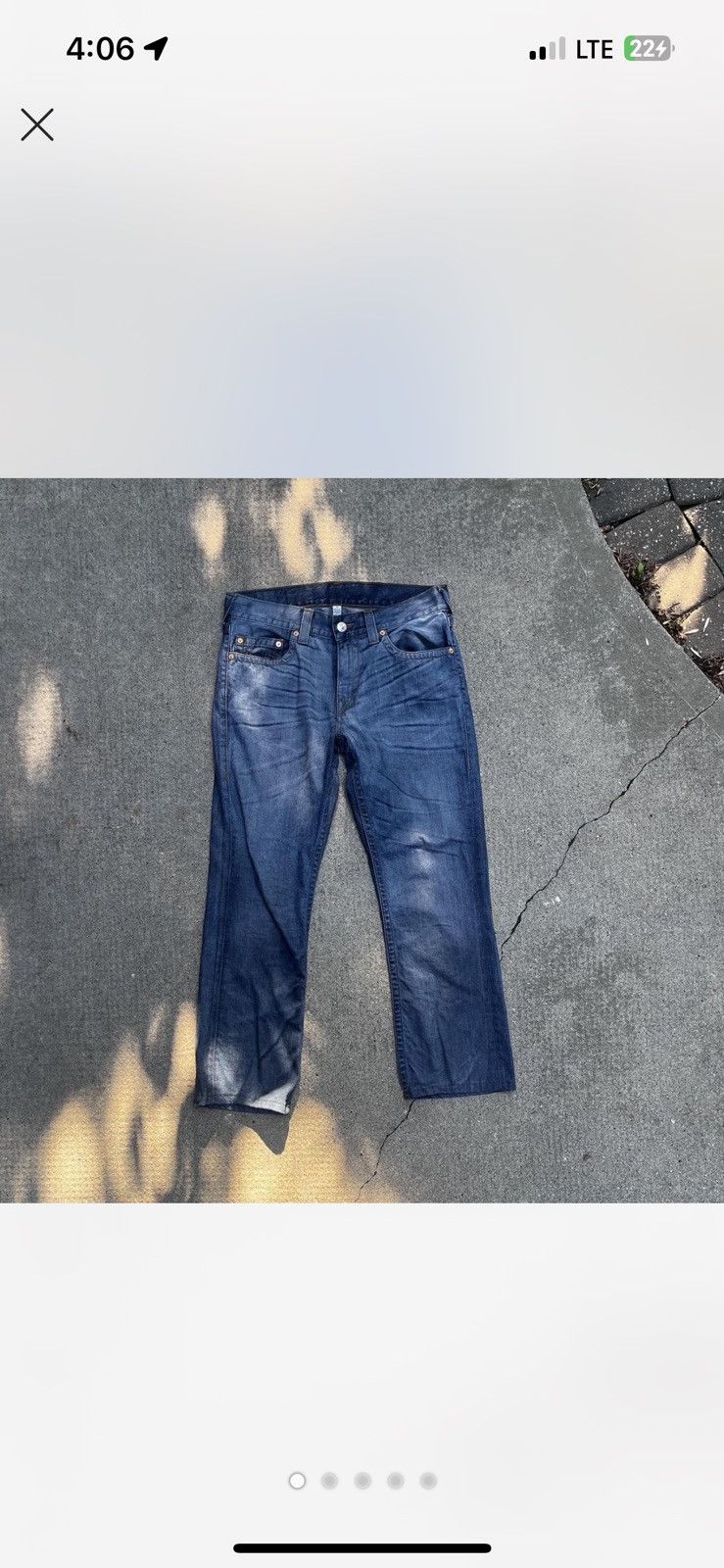 True Religion Vintage Y2K tire religion denim jeans Size US 34 / EU 50 - 2 Thumbnail