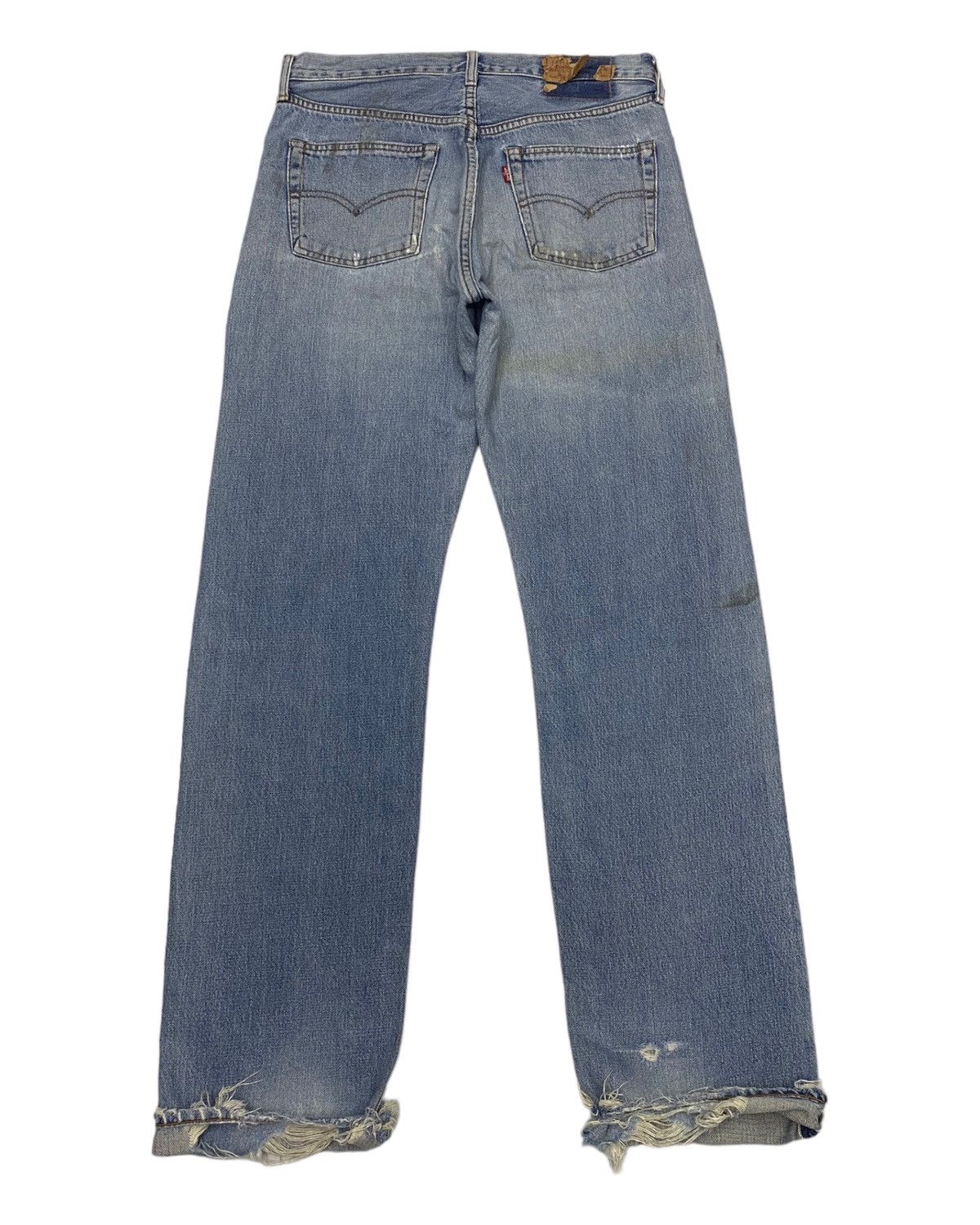 Levi's × Vintage LEVIS 502-xx BIG E SELVEDGE DISTRESSED DENIM JEANS Size US 32 / EU 48 - 5 Thumbnail