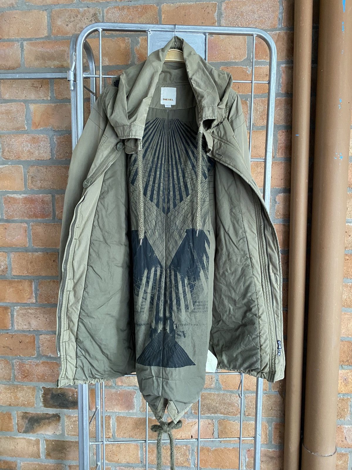 Diesel Diesel Khaki Parka Coat Size US S / EU 44-46 / 1 - 11 Thumbnail