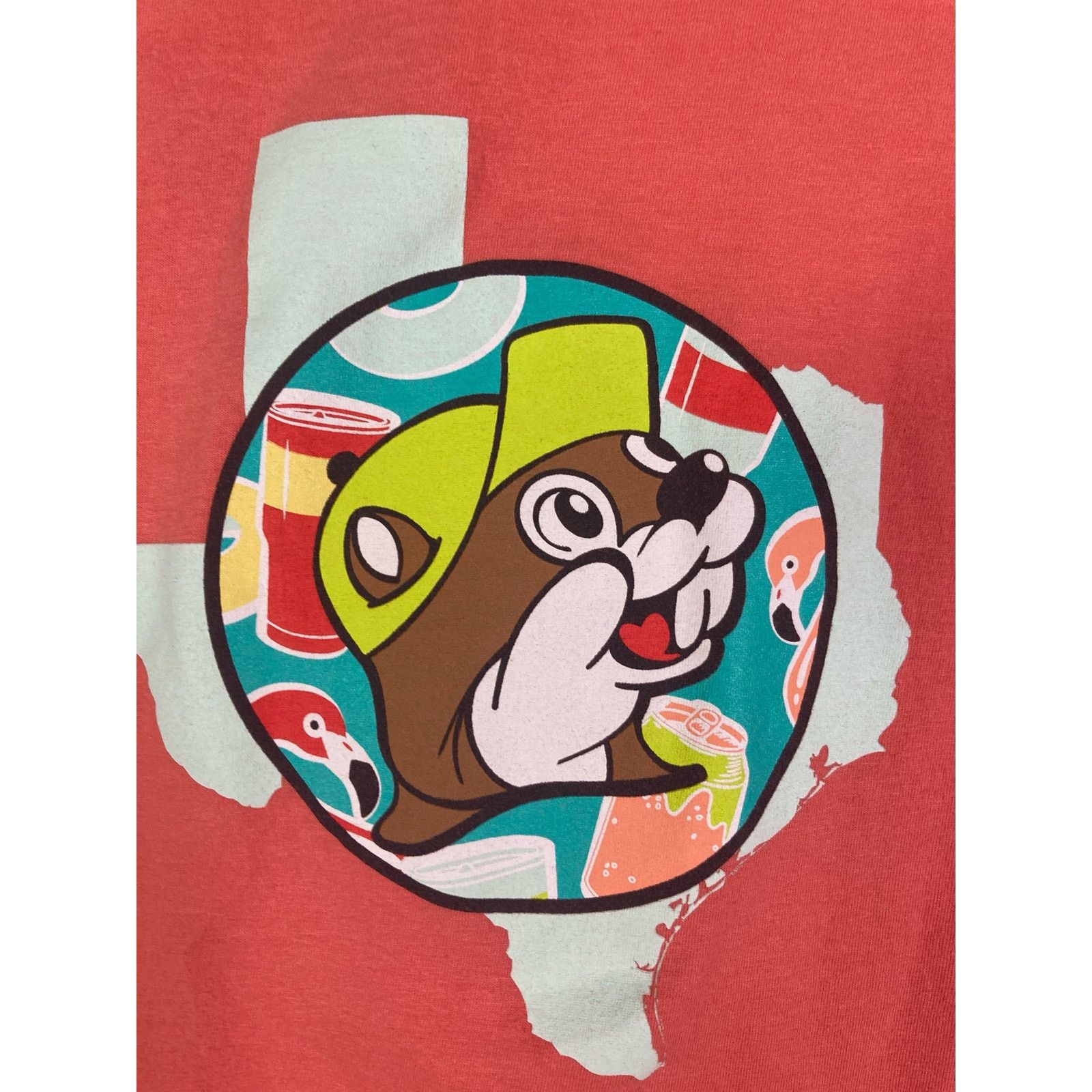 Other Buc-ee's Float Texas Rivers Graphic T-Shirt Small Coral Size US S / EU 44-46 / 1 - 7 Thumbnail