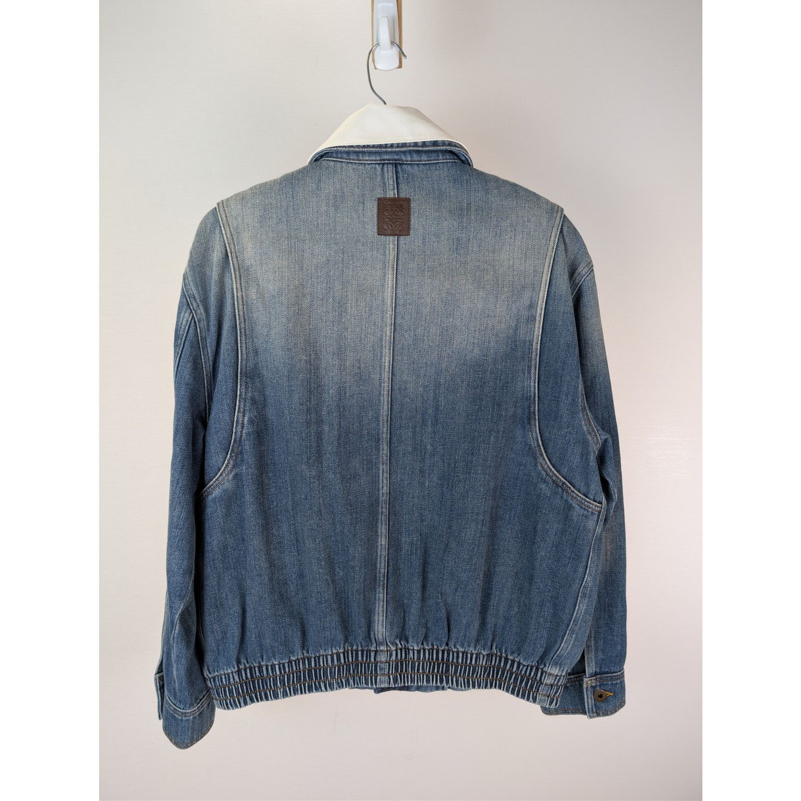 Loewe o1rshd1 Hybrid Denim Azul Zip-up Jacket in Blue Size US M / EU 48-50 / 2 - 9 Thumbnail