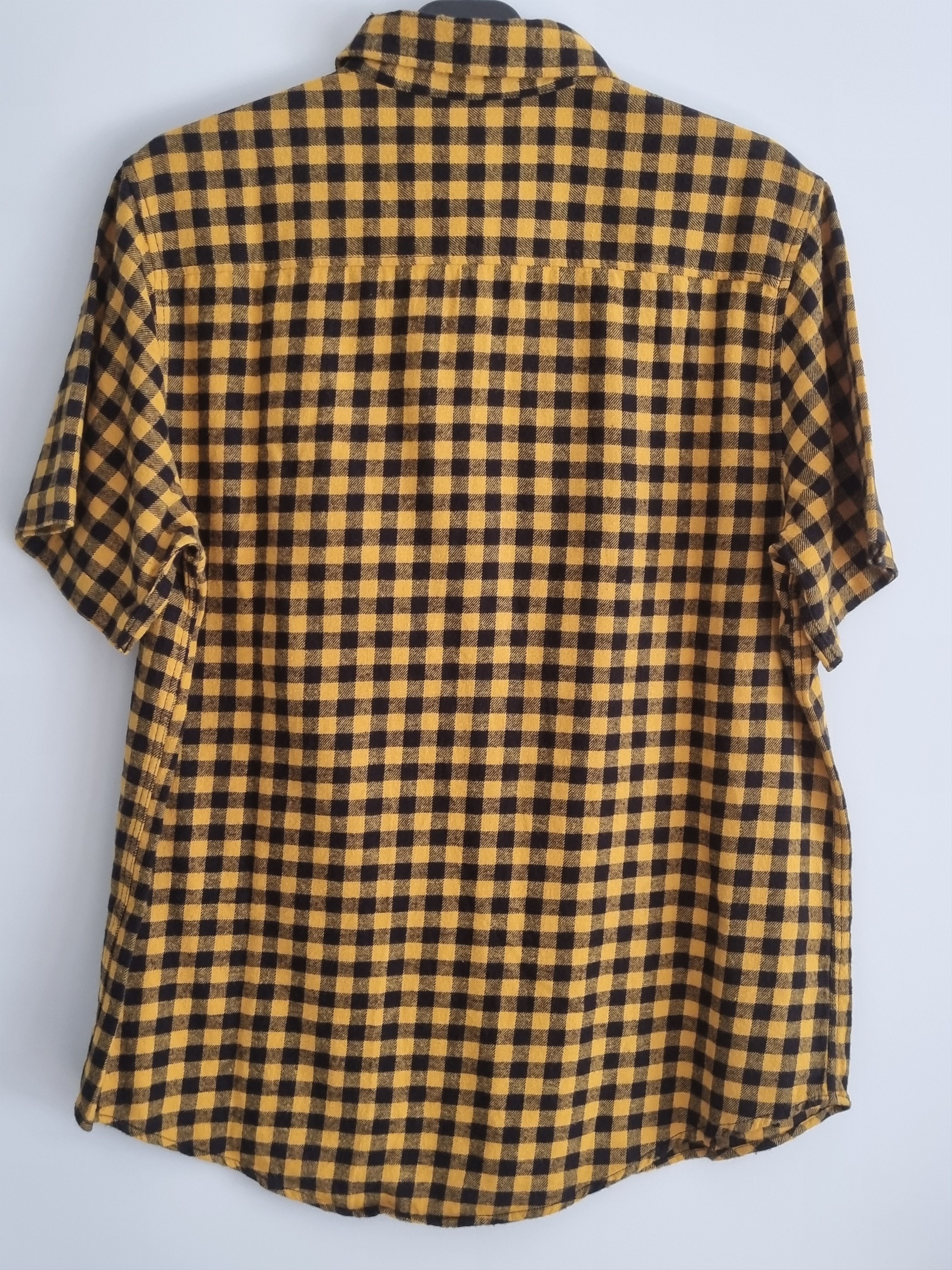 Topman yellow brushed gingham check shirt Size US L / EU 52-54 / 3 - 2 Thumbnail