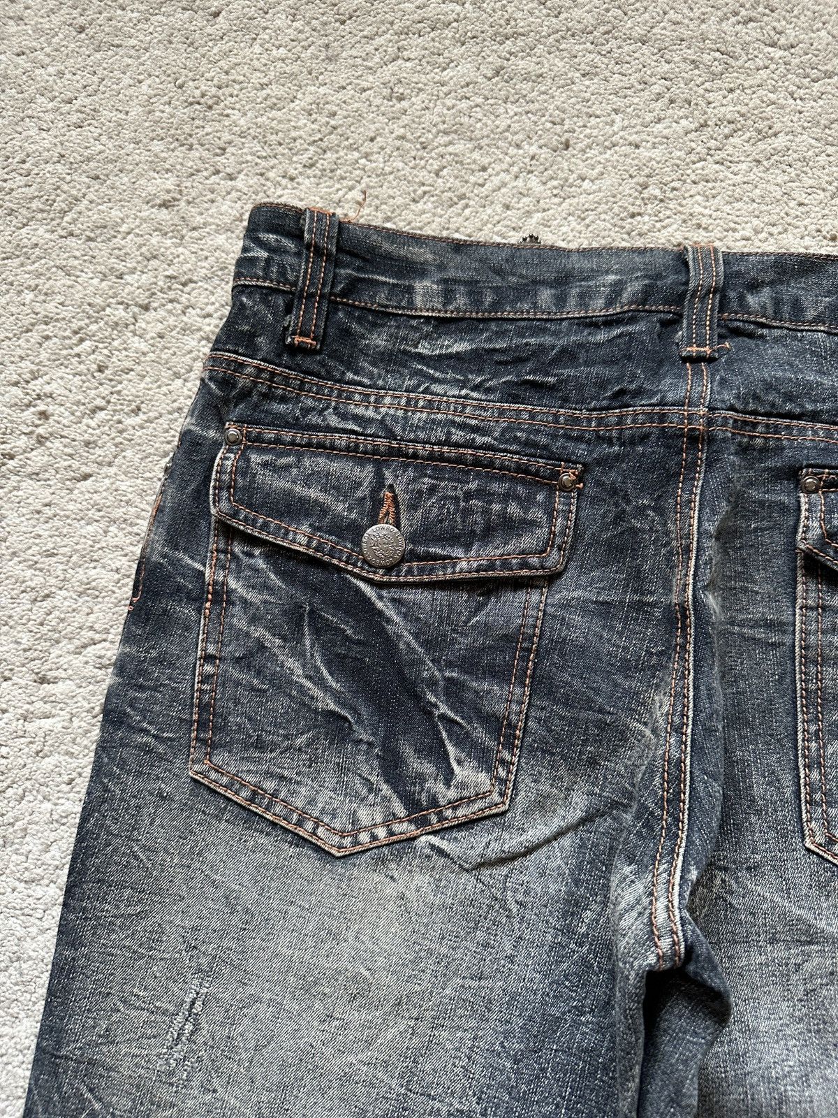 LOWBOX 2000s Lowbox Stonewash Jeans Size US 32 / EU 48 - 16 Thumbnail