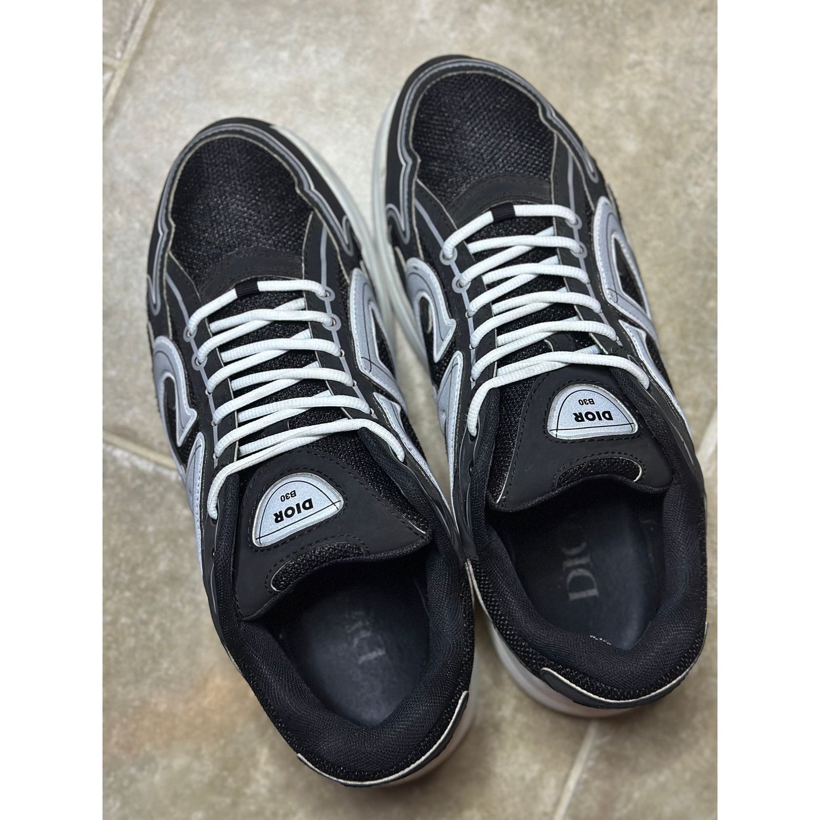 Dior Size 11 - Dior B30 Black Grey Sneakers Size US 11 / EU 44 - 4 Thumbnail