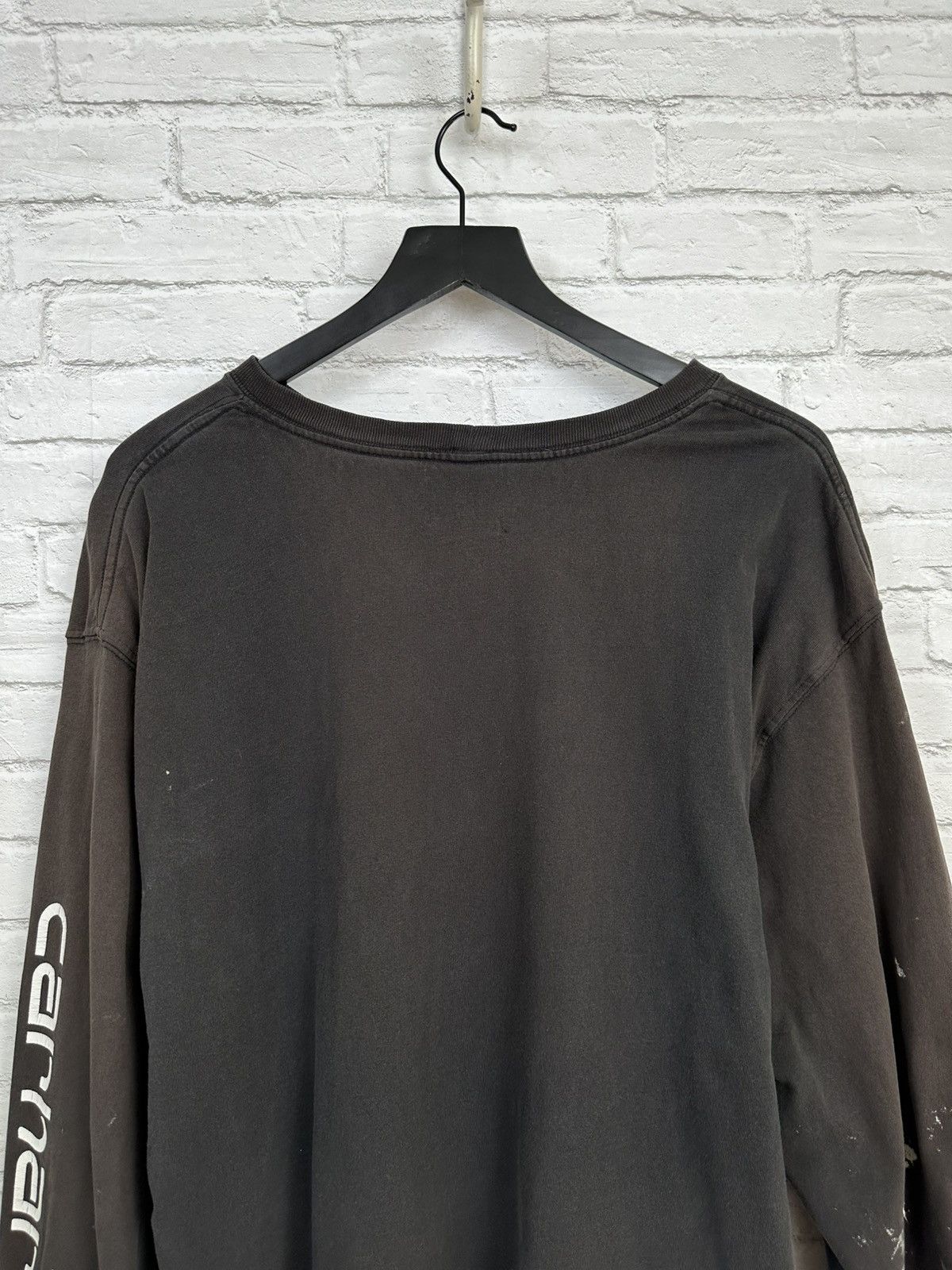 Carhartt (XXL) SICK PAINT THRASHED Faded Carhartt Longsleeve Tee Size US XXL / EU 58 / 5 - 11 Thumbnail