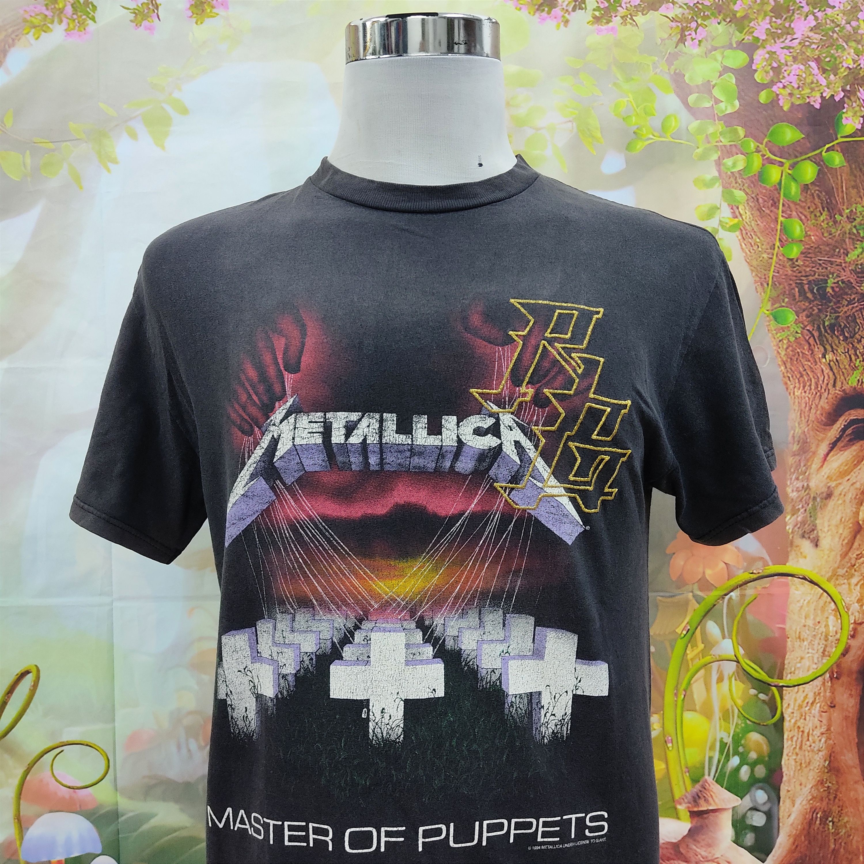 Band Tees × Metallica × Vintage Vtg 1994 METALLICA Master of Puppets Faded Distressed Tee Size US M / EU 48-50 / 2 - 2 Thumbnail
