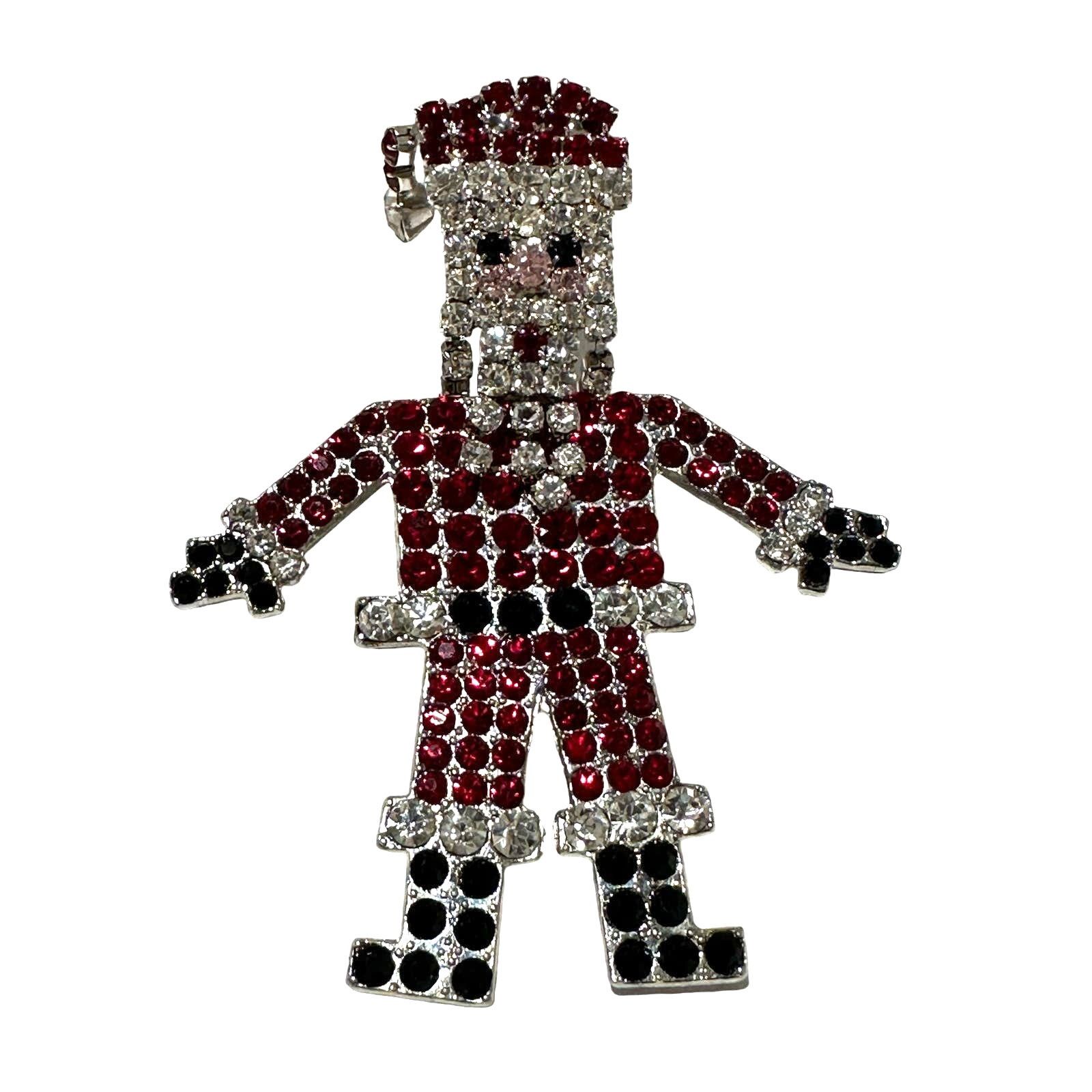 Liz Claiborne Vintage Liz Claiborne Articulated Christmas Santa Brooch Size ONE SIZE - 1 Thumbnail