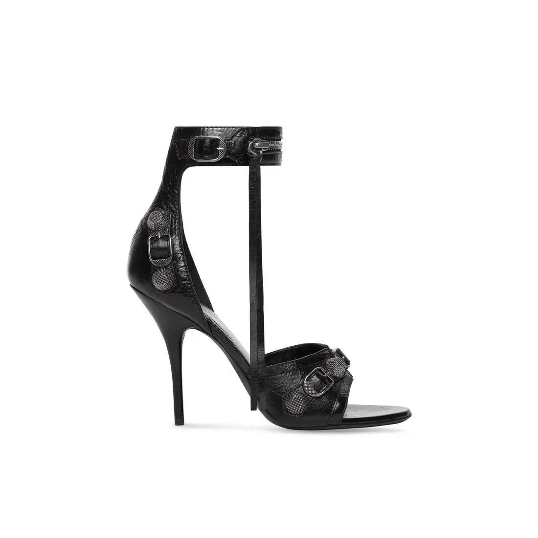 Balenciaga o1bcso1str0126 Cagole 110mm Sandals in Black Size US 6.5 / IT 36.5 - 1 Thumbnail