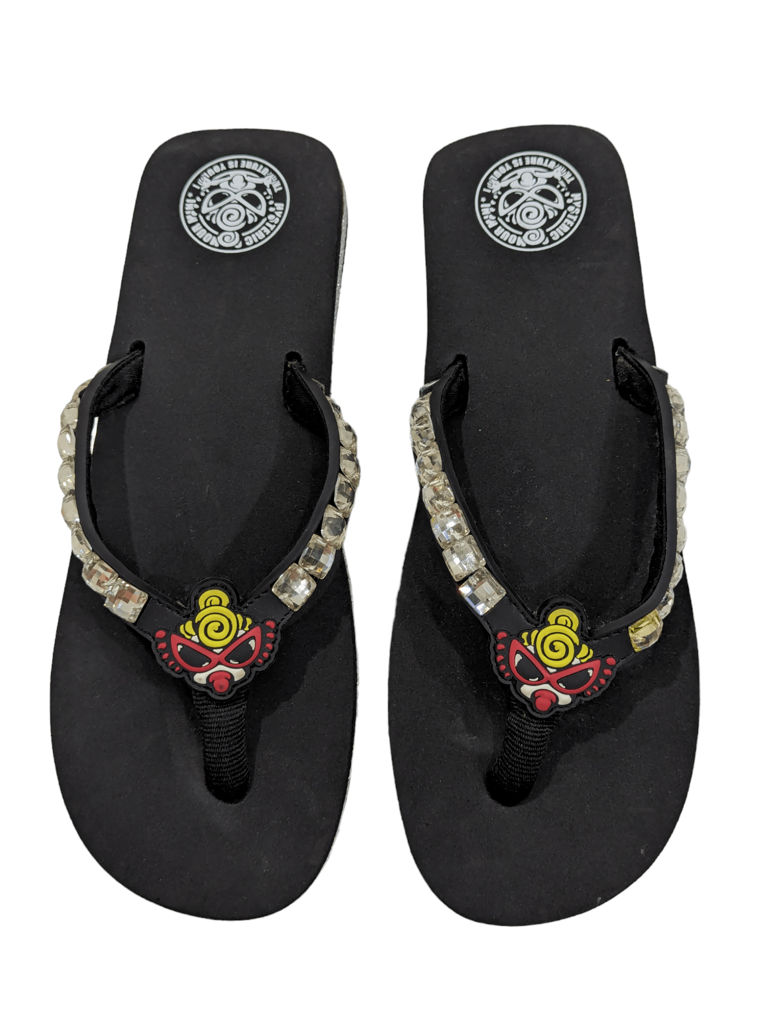 image of Avant Garde x Hysteric Glamour Hysteric Mini Flip Flop Sandal in Black, Women's (Size 4)