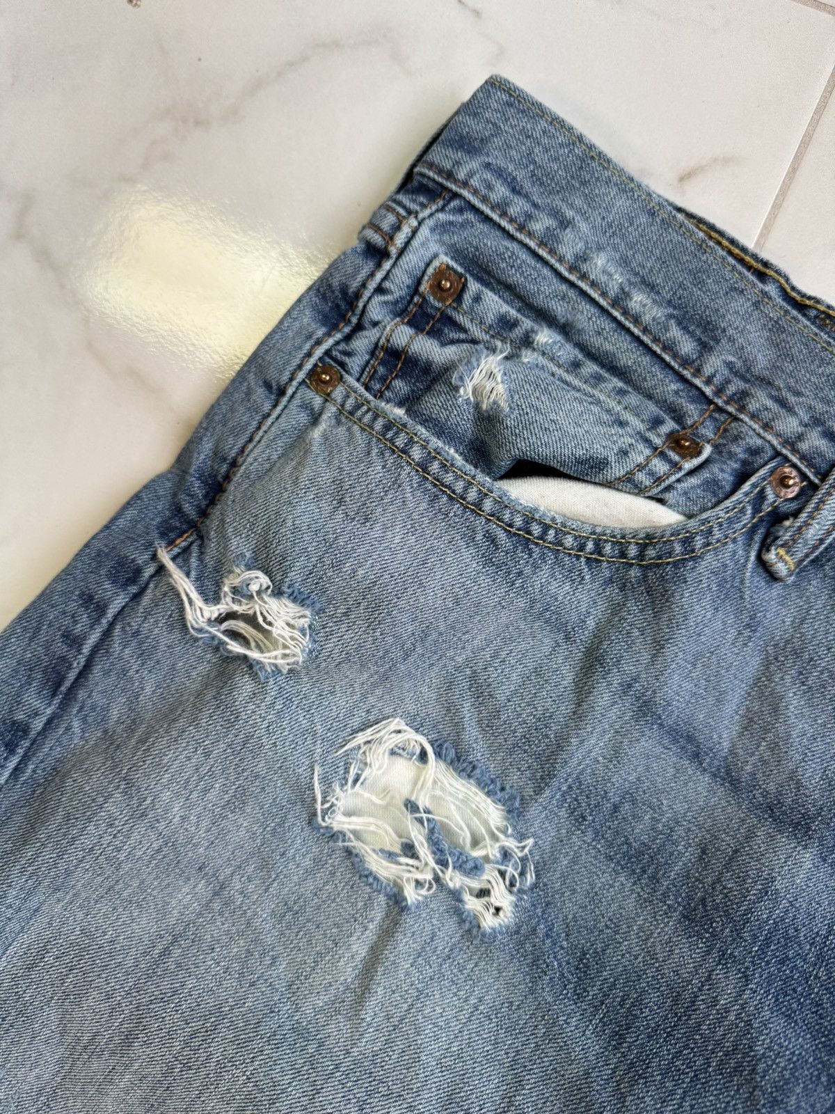 Levi's Vintage Distressed Levis Denim Jeans Size US 40 / EU 56 - 4 Thumbnail