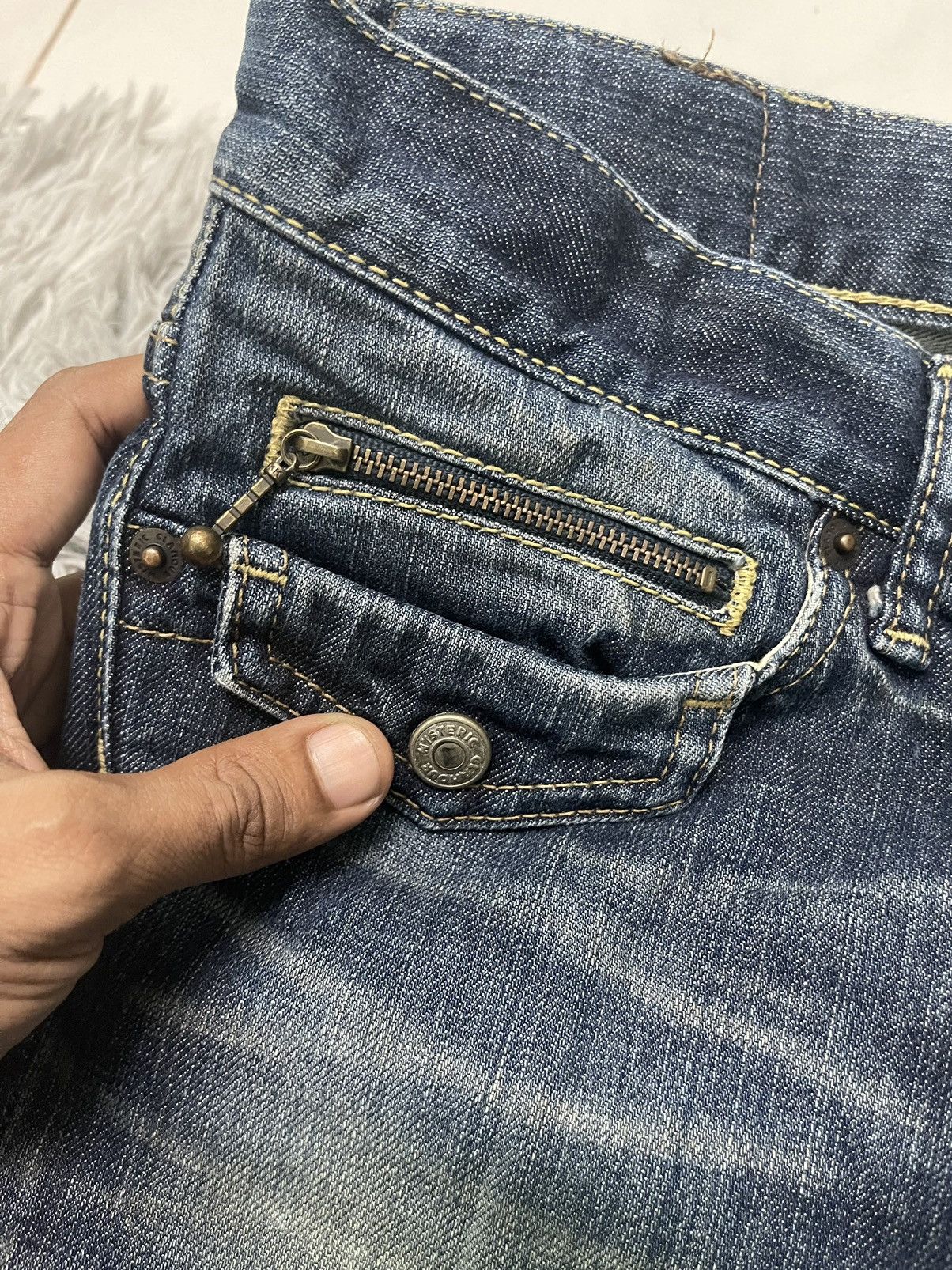 Hysteric Glamour VINTAGE HYSTERIC GLAMOUR FLARE DENIM PANT RARE Size US 28 / EU 44 - 7 Thumbnail