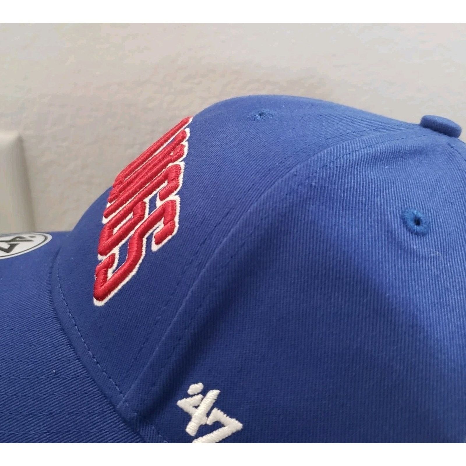 47 Southern Methodist SMU Mustangs Hat MVP Snap Blue 47 Brand Size ONE SIZE - 4 Thumbnail