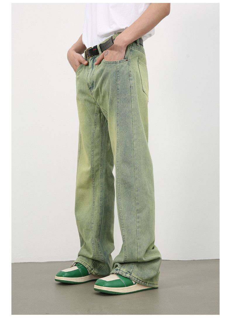 Japanese Brand × Jean Men's patchwork distressed loose versatile flared jeans Size US 32 / EU 48 - 3 Thumbnail