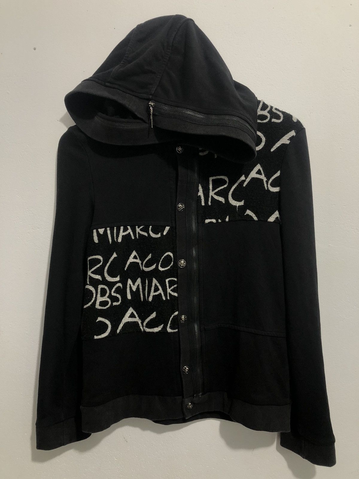 image of 20471120 x Beauty Beast Gothic Poem Zipper Hoodie Style in Black, Men's (Size Medium)