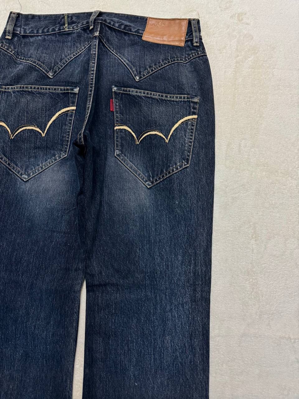 Edwin INSANE 90s Style Edwin 503 Rusty Sand Washed Dark Jeans Size US 32 / EU 48 - 15 Thumbnail