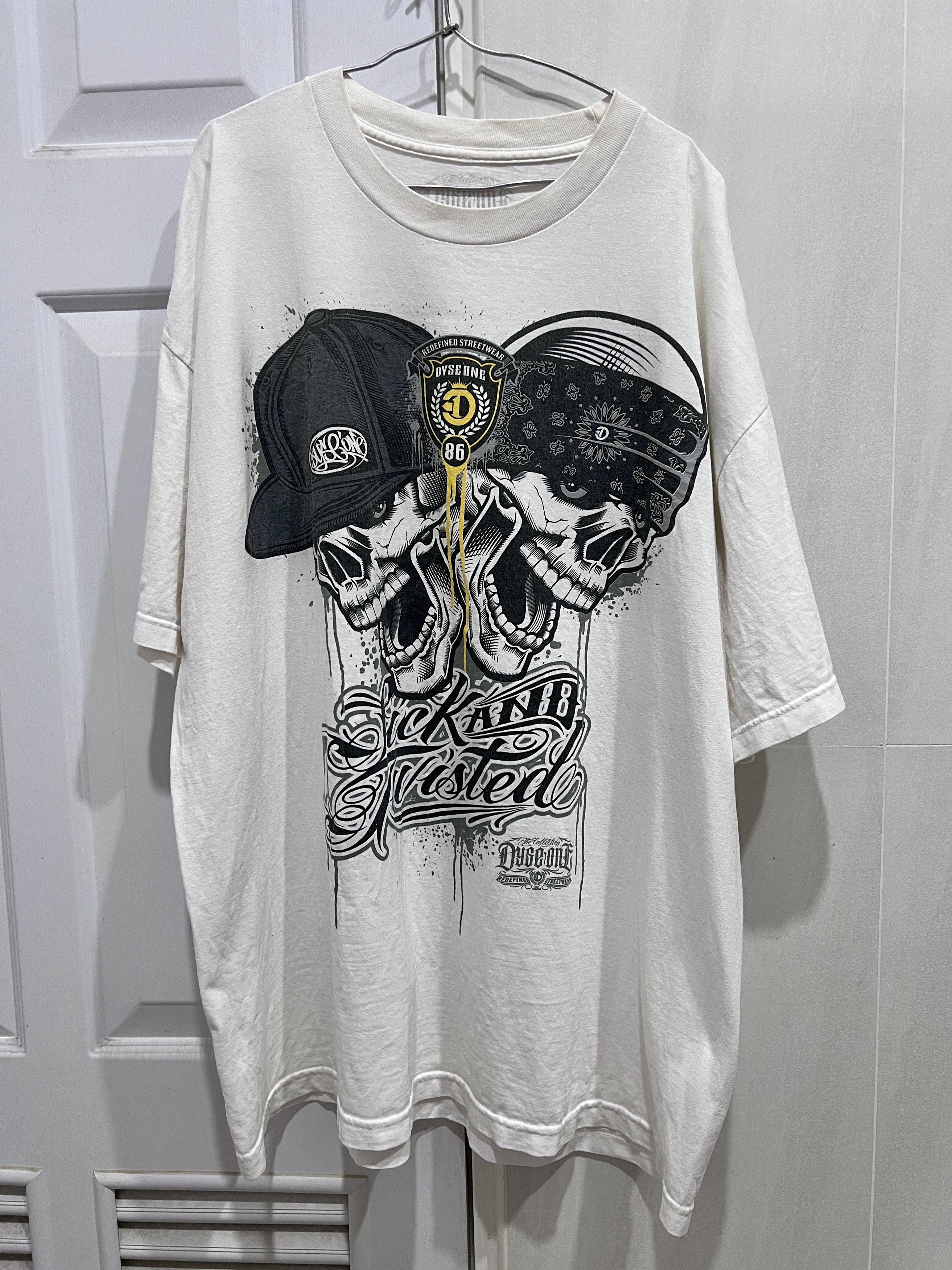 Rap Tees Dyseone skulls oversized hiphop Tee 2XL graphic streetwear Size US XXL / EU 58 / 5 - 2 Thumbnail