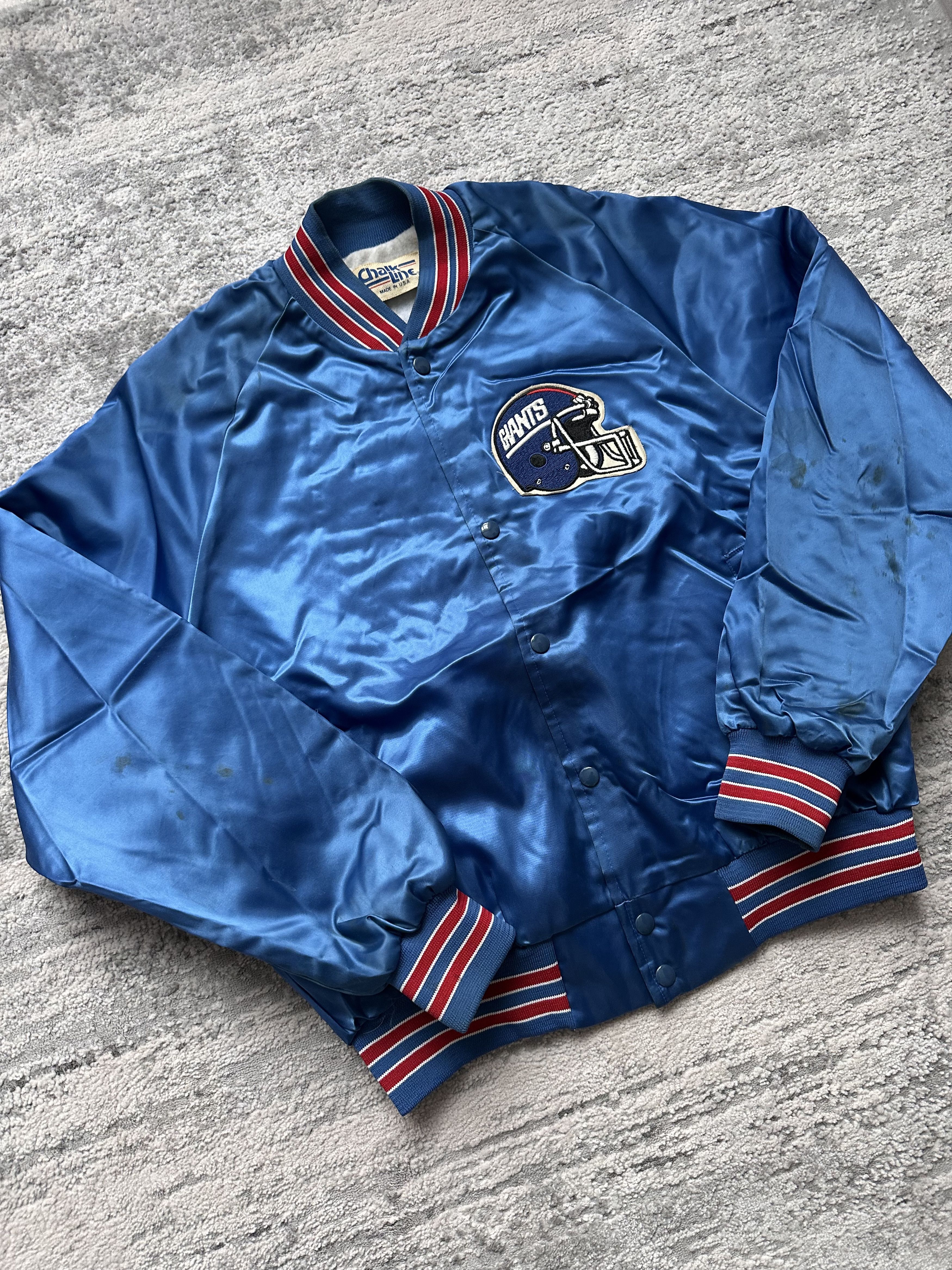 Vintage Nfl Giants Vintage Bomber Jacket Size US L / EU 52-54 / 3 - 2 Thumbnail