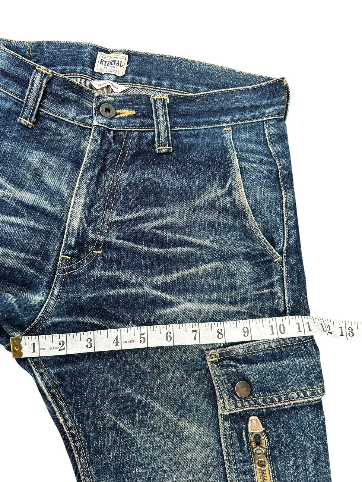 Kapital Vintage ETERNAL Selvedge Distressed Denim Jeans Size US 30 / EU 46 - 22 Thumbnail