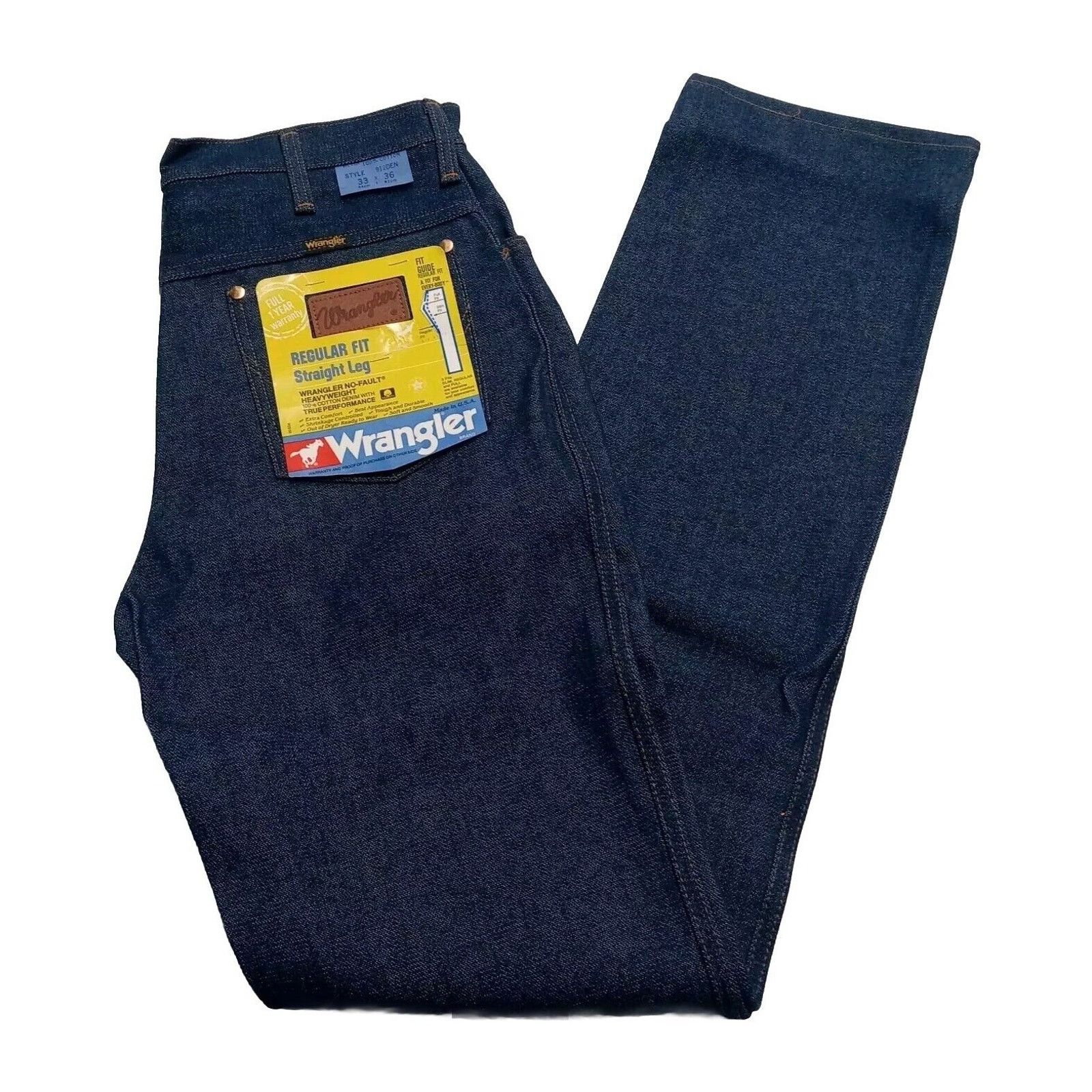 Wrangler Vintage Wrangler No-Fault Jeans Men's Size 33x36 Blue Cotton Size US 33 - 1 Thumbnail