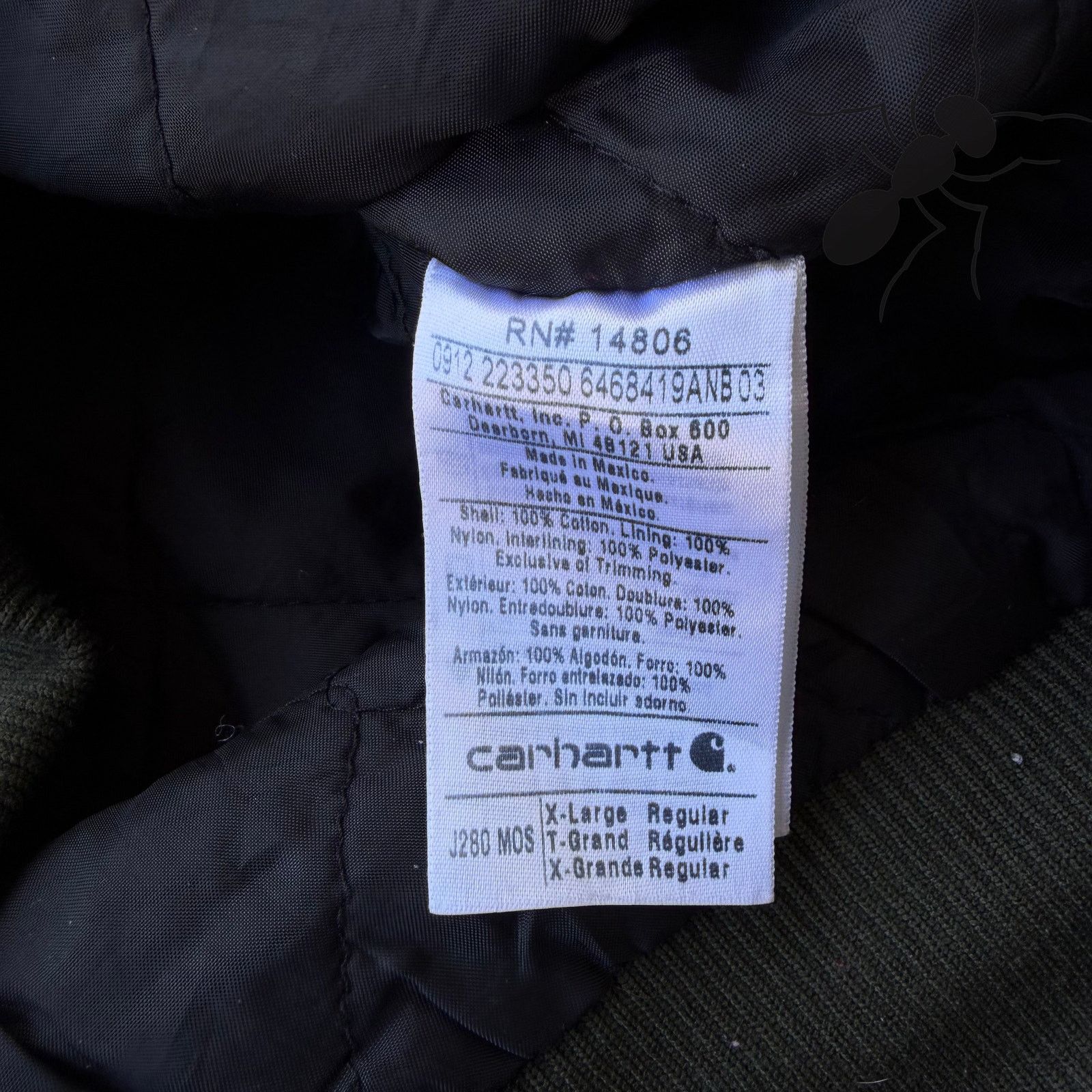 Carhartt × Vintage Carhartt J280 MOS green hooded work wear jacket Size US XL / EU 56 / 4 - 5 Thumbnail