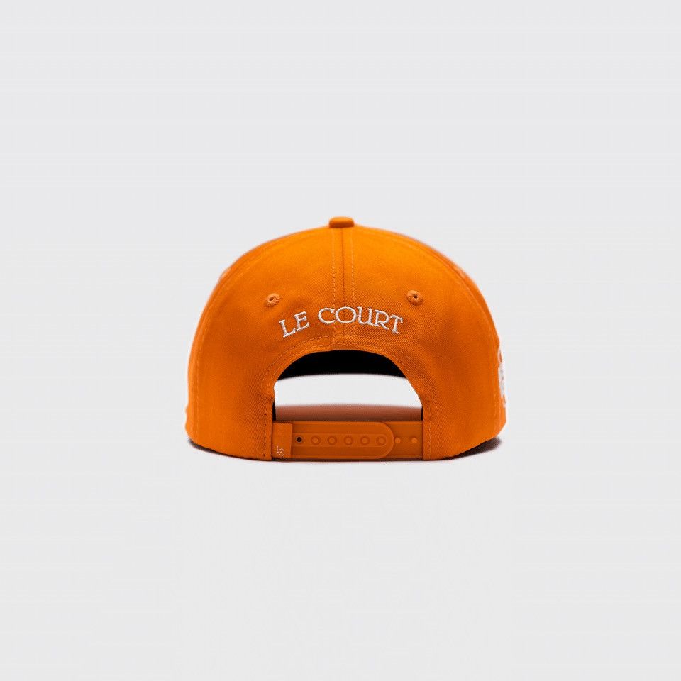 Other Le Court Cotton Twill Monogram Cap Snapback Court Orange Size ONE SIZE - 2 Thumbnail