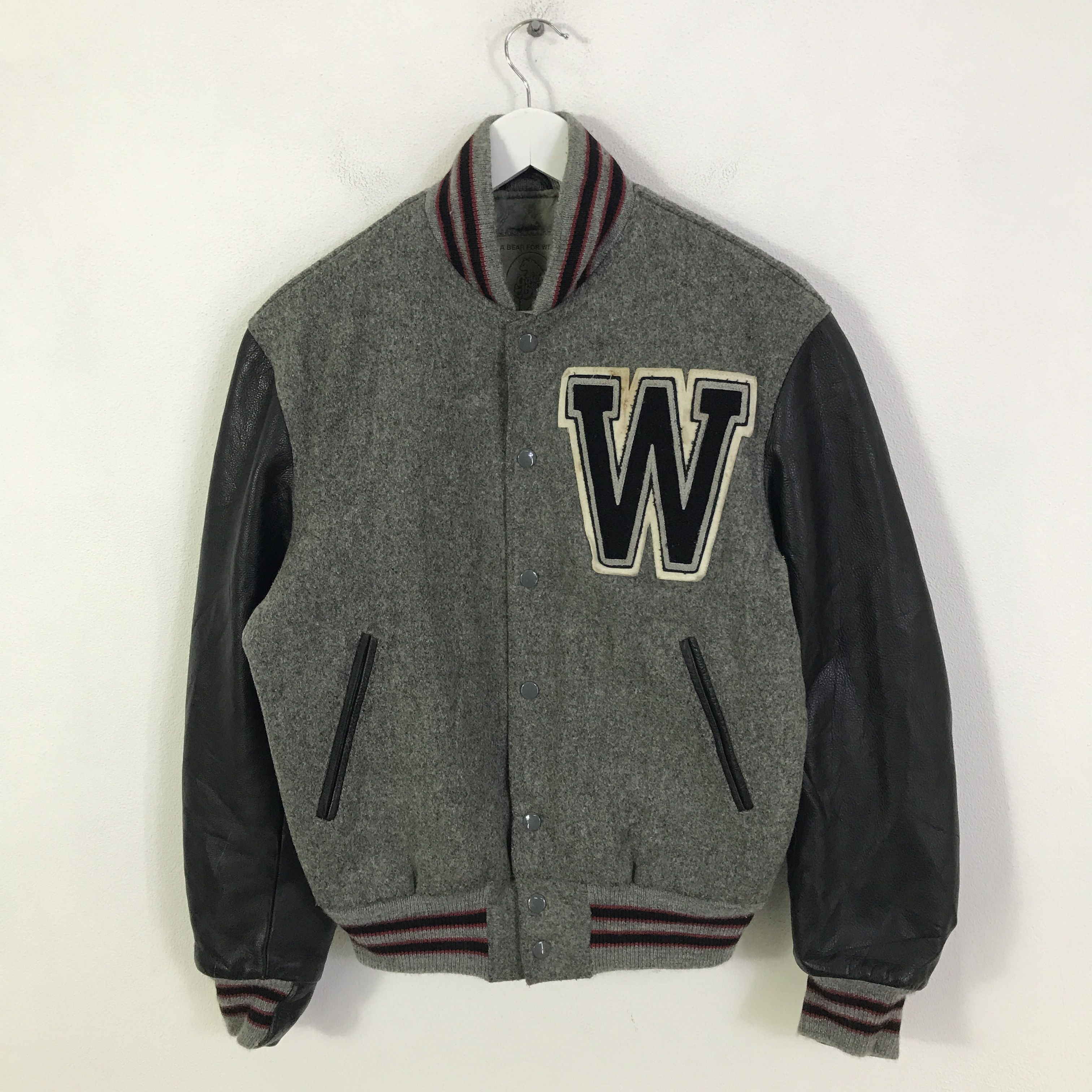 Golden Bear Vintage Golden bear Varsity Sleeve leather jacket K124B5 Size US S / EU 44-46 / 1 - 1 Thumbnail